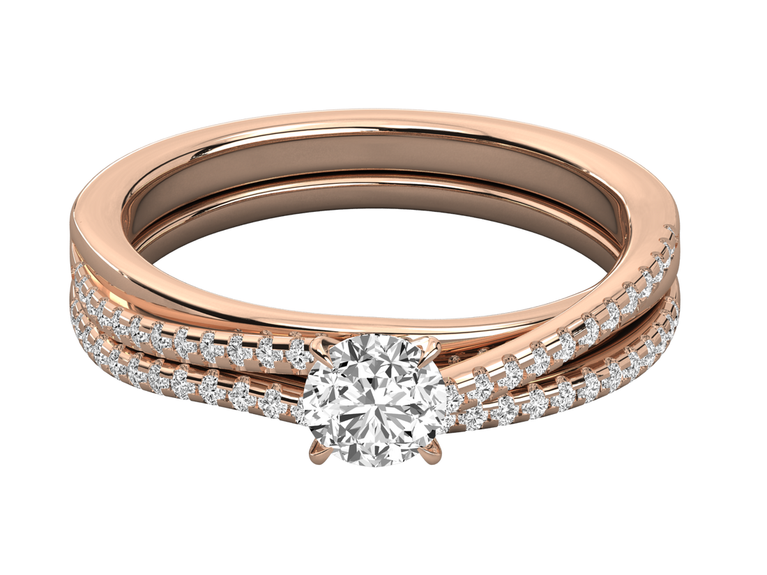 10K GOLD SOLITAIRE  LAB GROWN DIAMOND LADIES  RING.