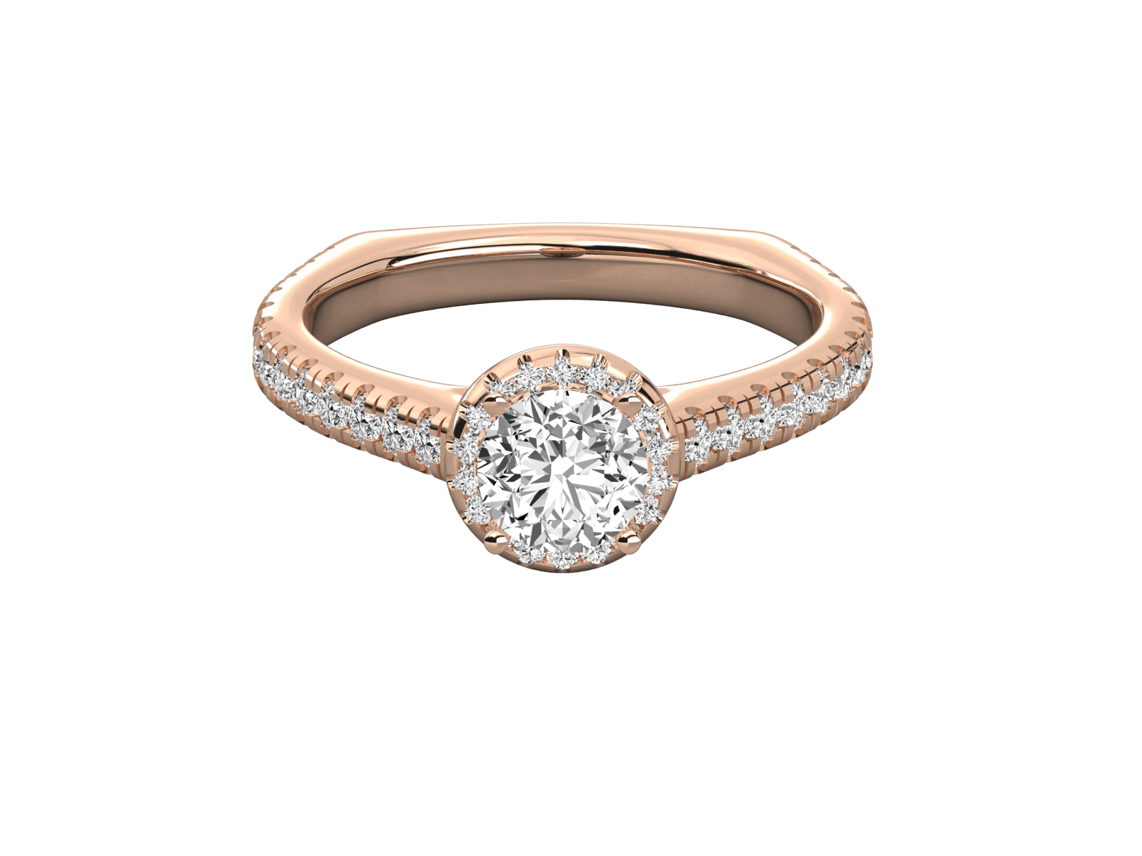 14K GOLD SOLITAIRE  DIAMOND LADIES BRILLIANT RING.