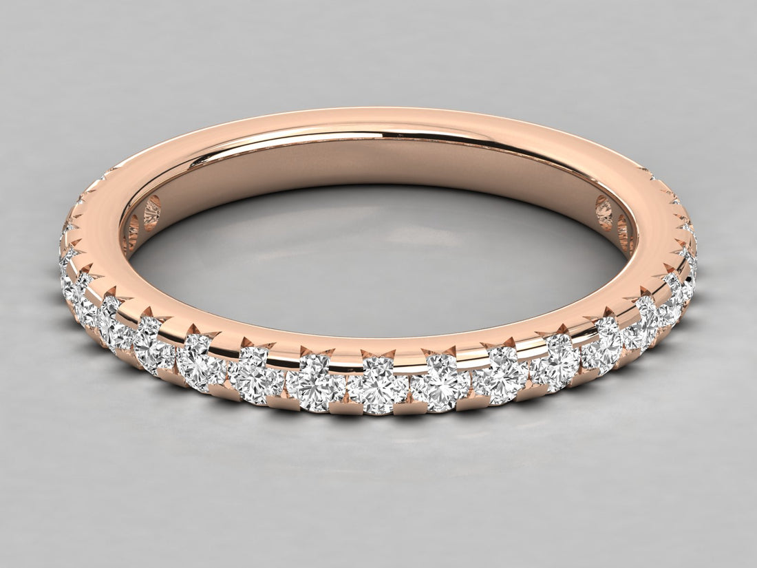 9K GOLD SOLITAIRE ROUND CUT LAB GROWN DIAMOND LADIES BRILLIANT RING.