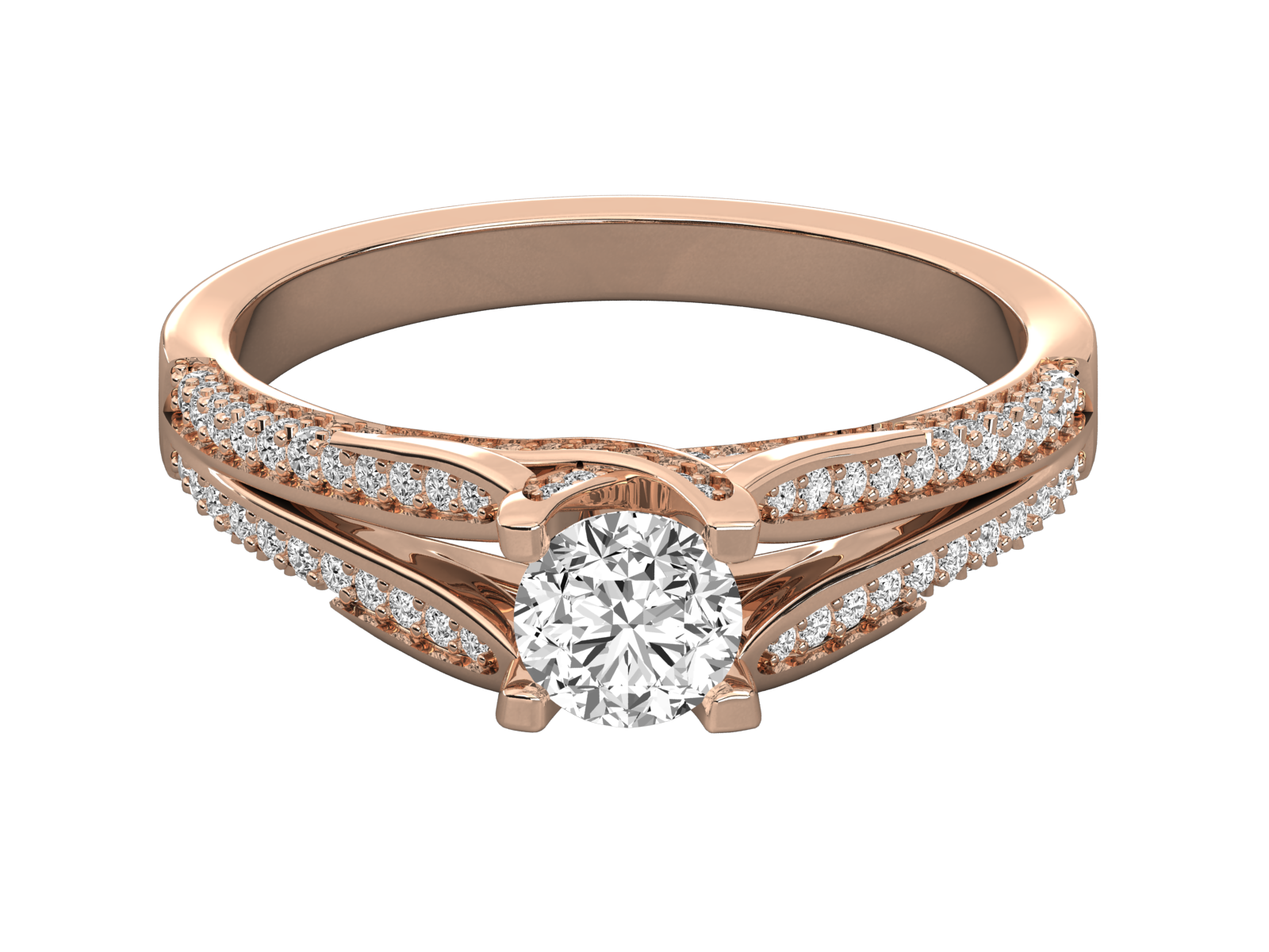 10K GOLD SOLITAIRE  LAB GROWN DIAMOND  BRILLIANT RING.
