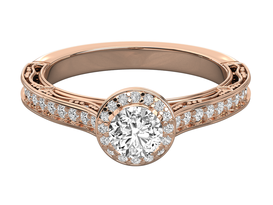 10K GOLD SOLITAIRE  LAB GROWN DIAMOND LADIES  RING.
