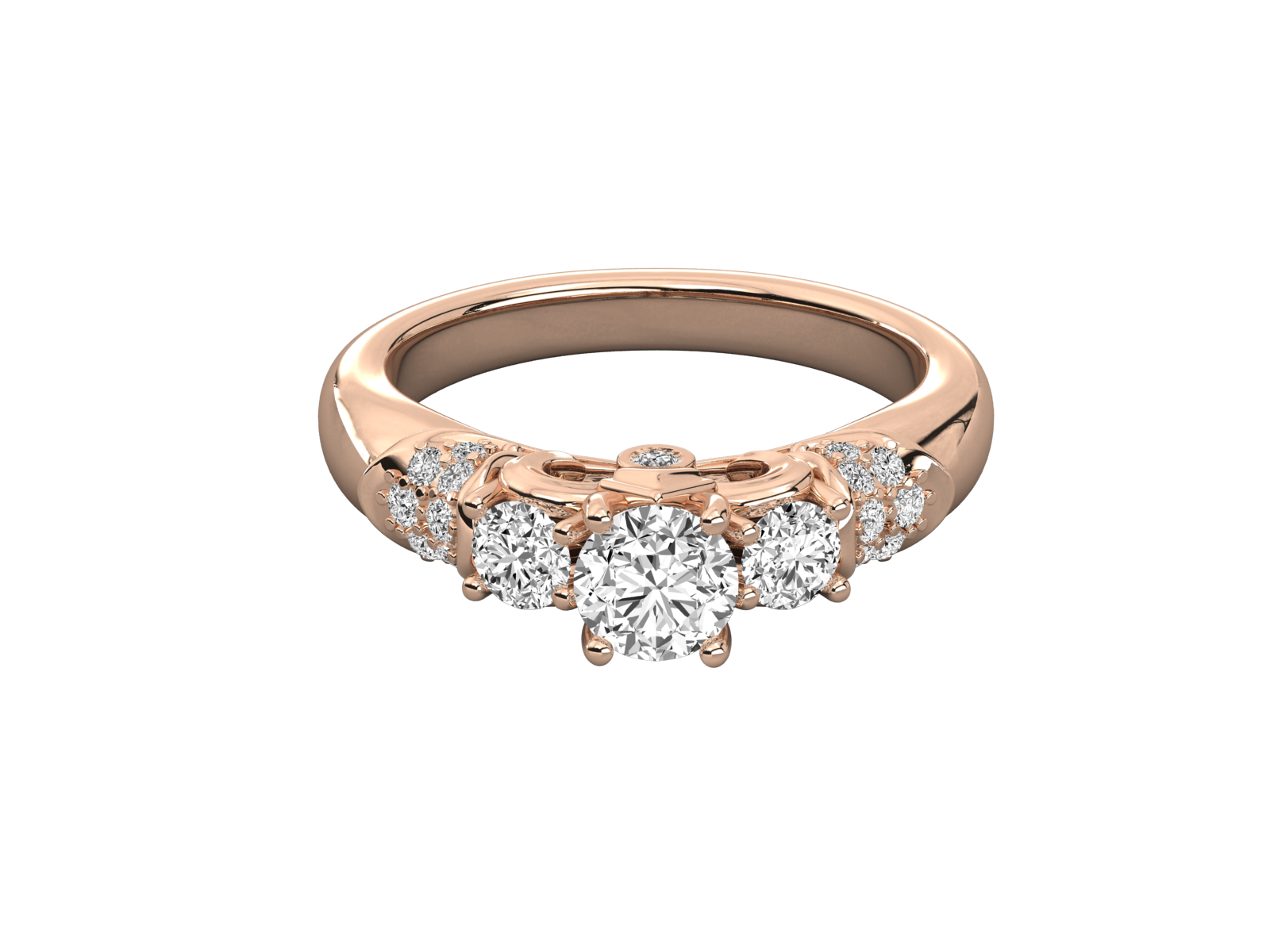 10K GOLD SOLITAIRE  LAB GROWN DIAMOND LADIES  RING.