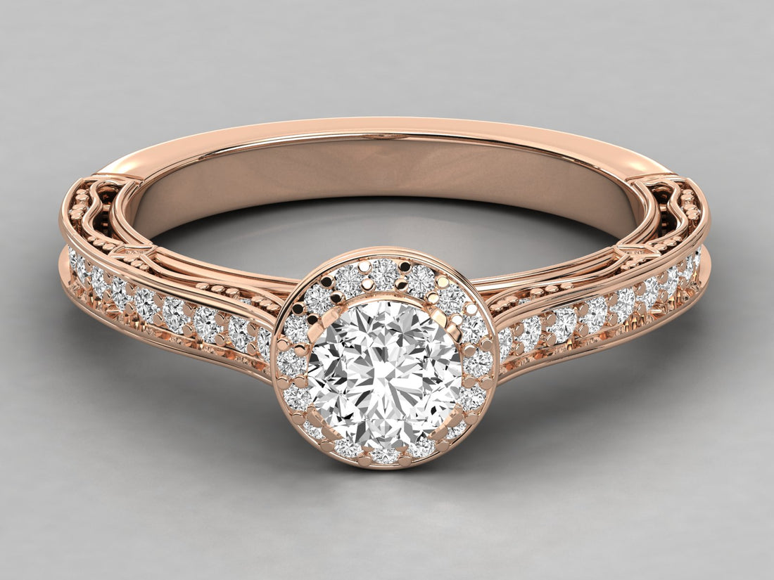 10K GOLD SOLITAIRE  LAB GROWN DIAMOND LADIES  RING.