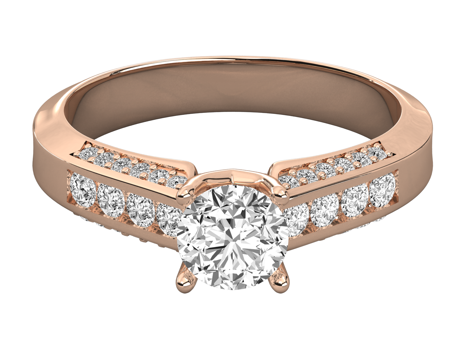 10K GOLD SOLITAIRE  LAB GROWN DIAMOND LADIES  RING.