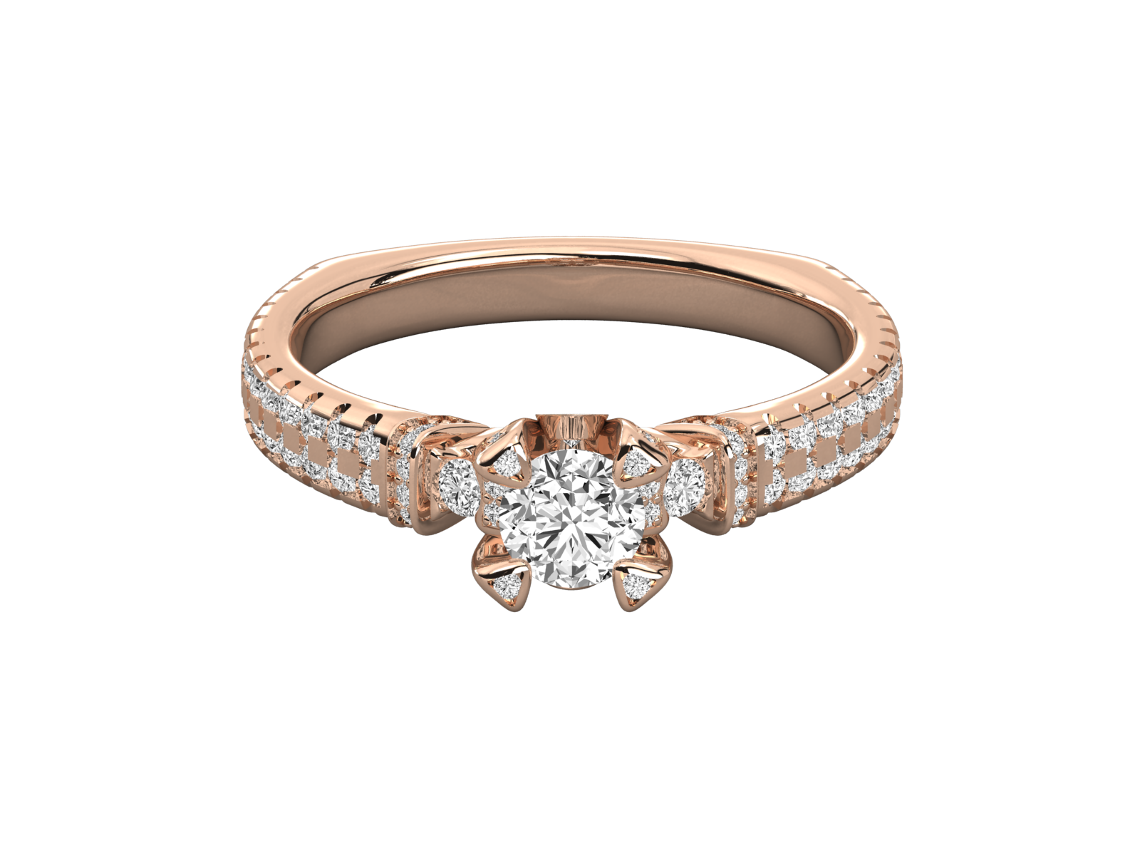 10K GOLD SOLITAIRE  LAB GROWN DIAMOND LADIES  RING.
