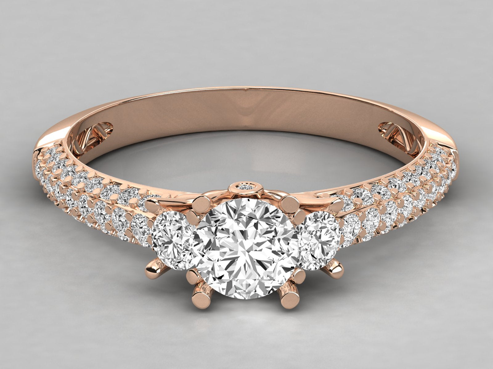 10K GOLD SOLITAIRE  LAB GROWN DIAMOND LADIES  RING.