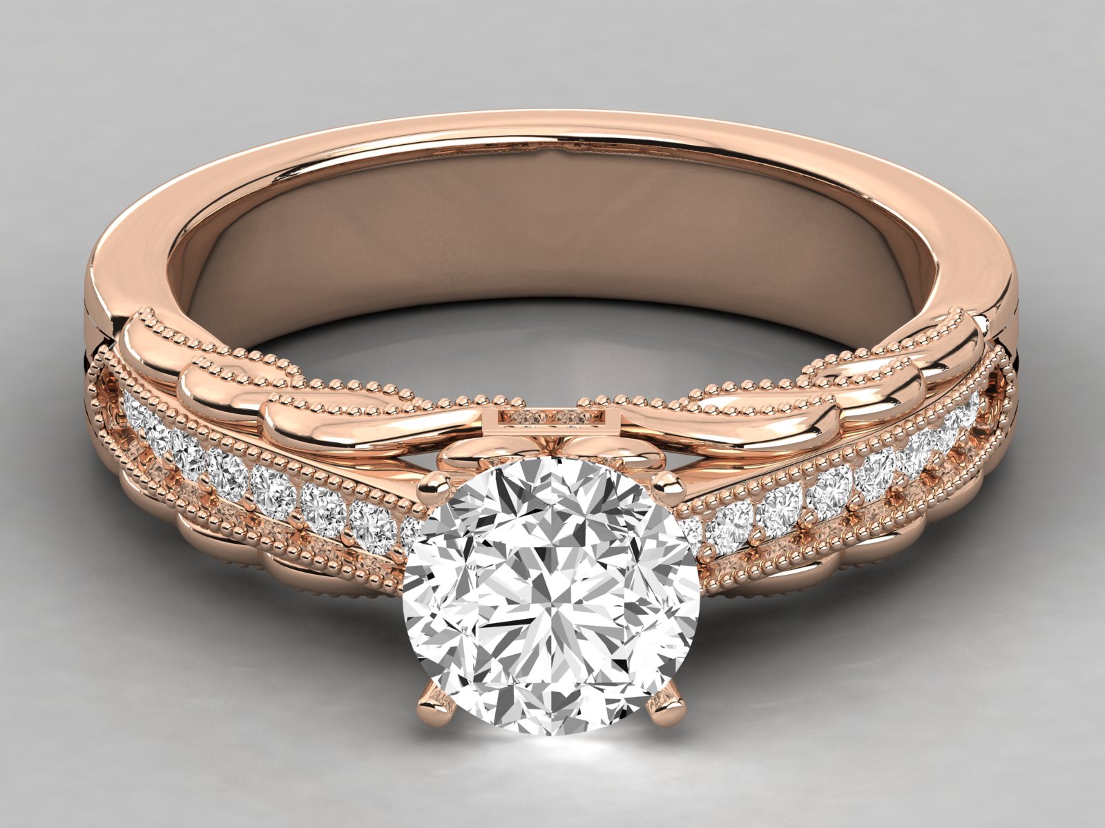 10K GOLD SOLITAIRE  LAB GROWN DIAMOND LADIES  RING.