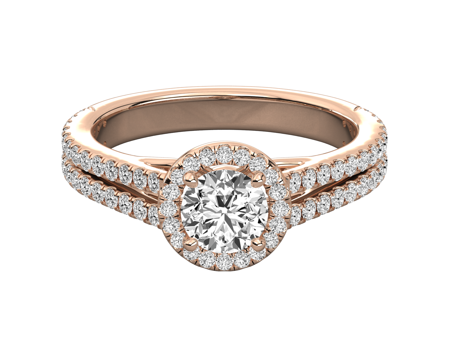 9K GOLD SOLITAIRE LAB GROWN DIAMOND LADIES  RING.