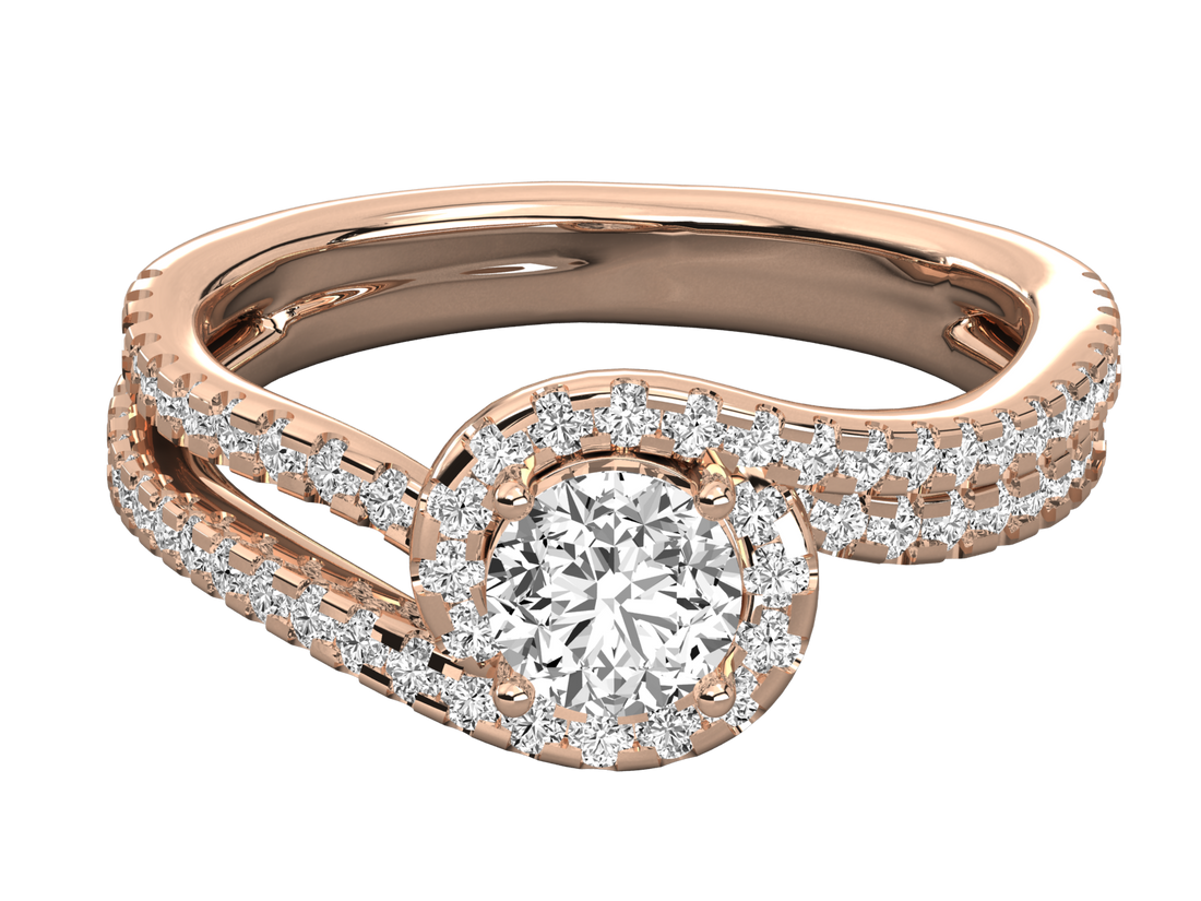 10K GOLD SOLITAIRE  LAB GROWN DIAMOND LADIES  RING.