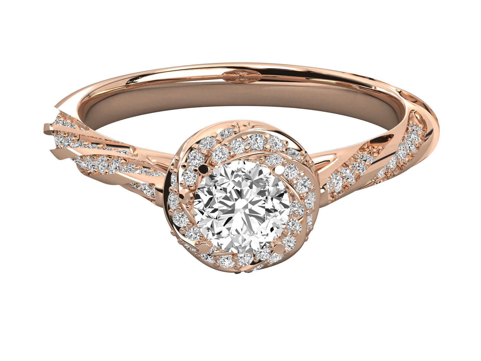 10k GOLD SOLITAIRE  LAB GROWN DIAMOND RING.