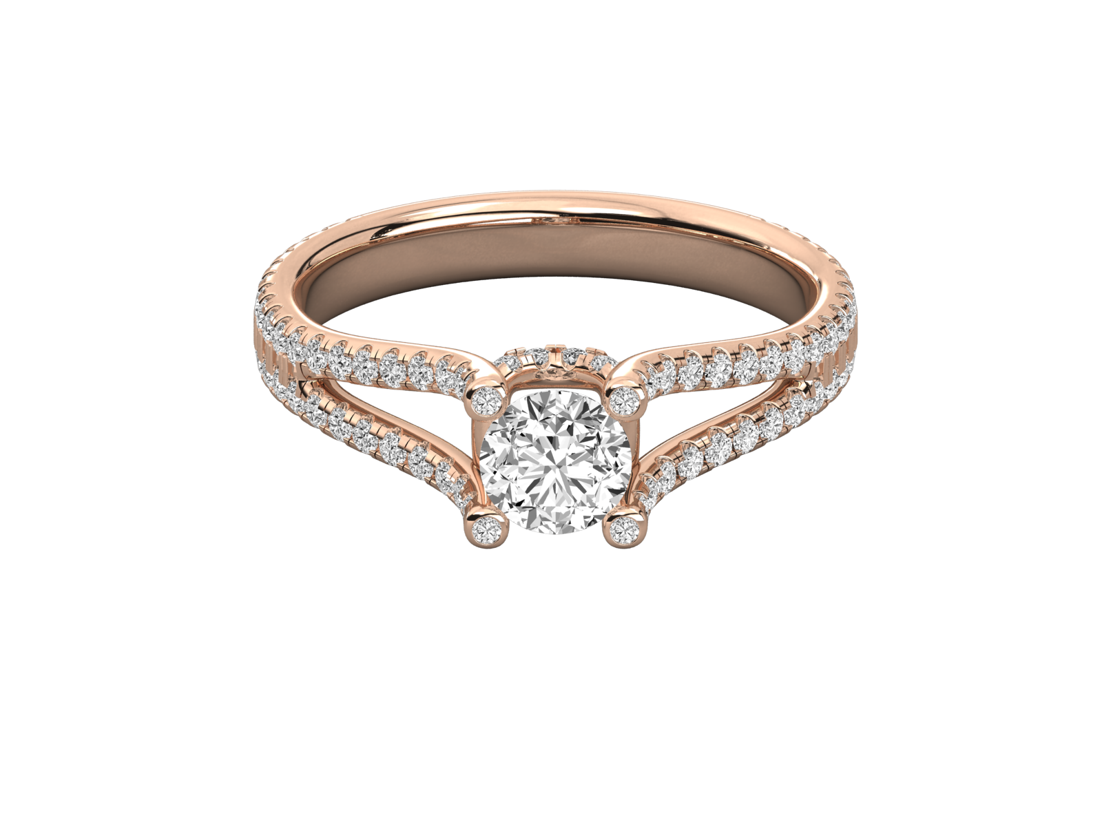 10K GOLD SOLITAIRE  LAB GROWN DIAMOND  BRILLIANT RING.