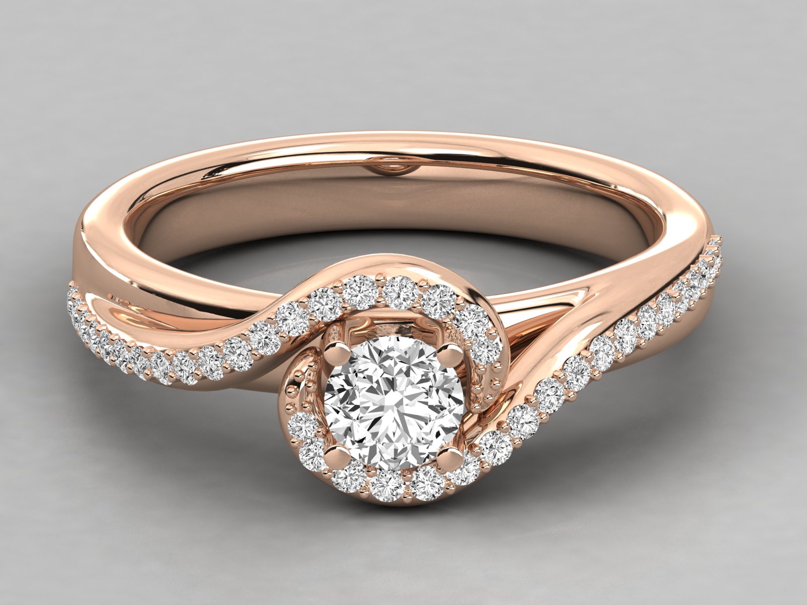 10K GOLD SOLITAIRE  LAB GROWN DIAMOND LADIES  RING.