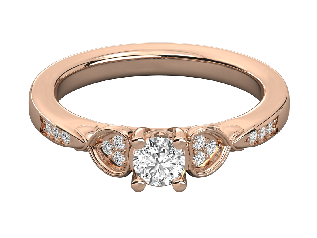 10K GOLD SOLITAIRE  LAB GROWN DIAMOND LADIES  RING.