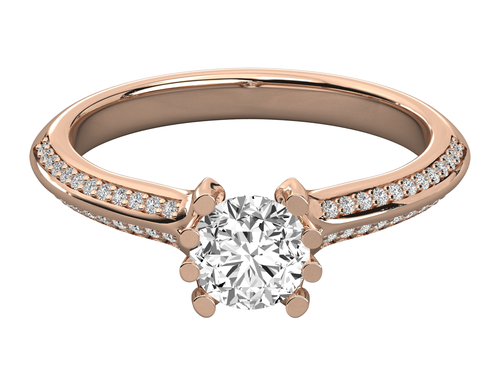 10K GOLD SOLITAIRE  LAB GROWN DIAMOND LADIES  RING.