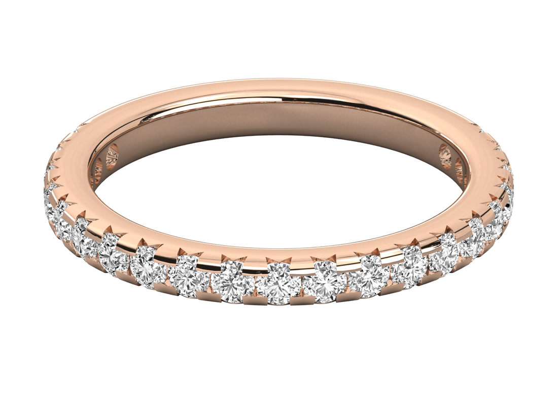 9K GOLD SOLITAIRE ROUND CUT LAB GROWN DIAMOND LADIES BRILLIANT RING.
