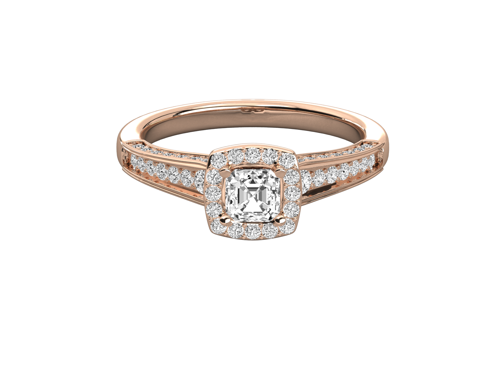 10K GOLD SOLITAIRE LAB GROWN DIAMOND LADIES  RING.