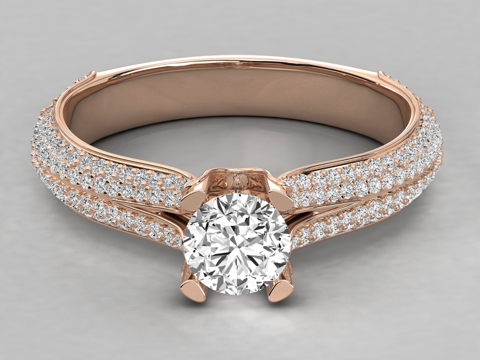 10K GOLD SOLITAIRE  LAB GROWN DIAMOND LADIES  RING.