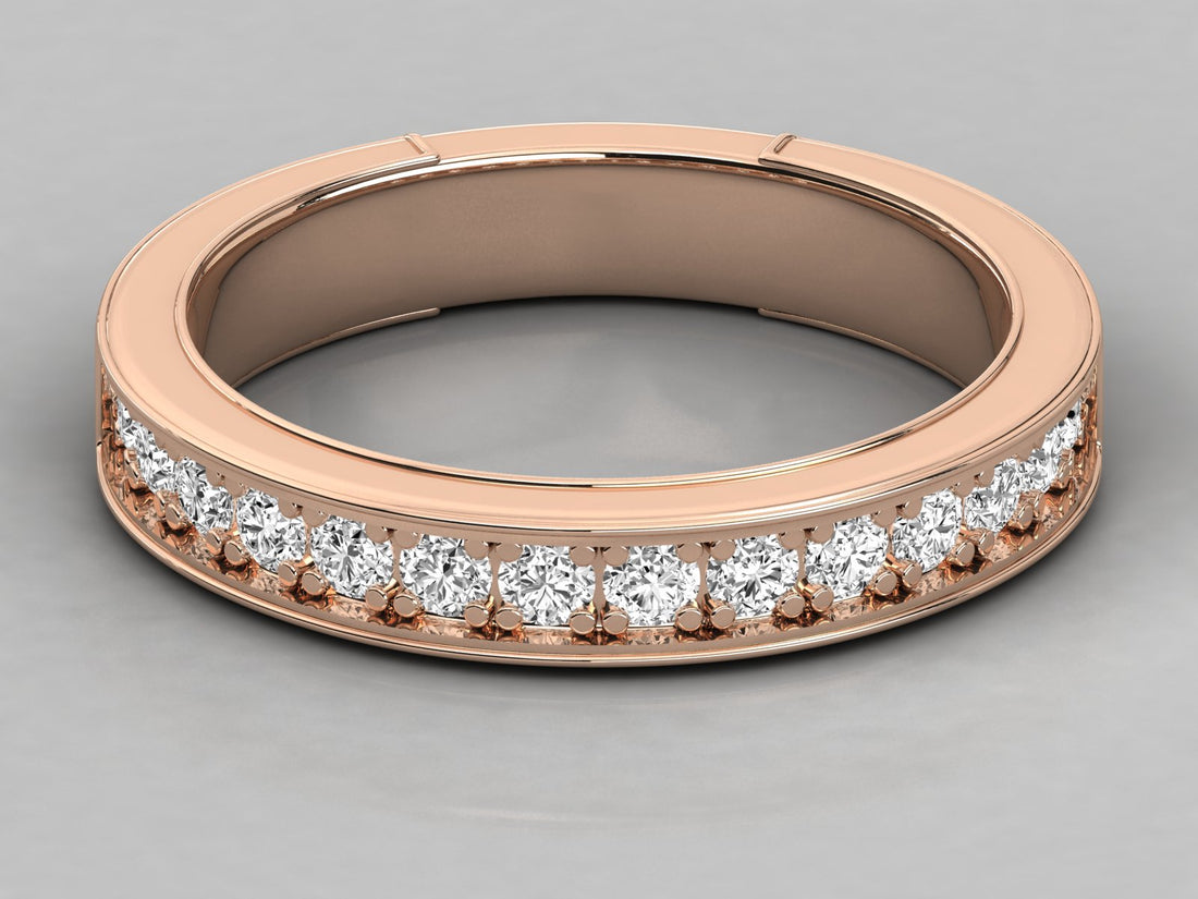 9K GOLD SOLITAIRE DIAMOND  BRILLIANT RING.