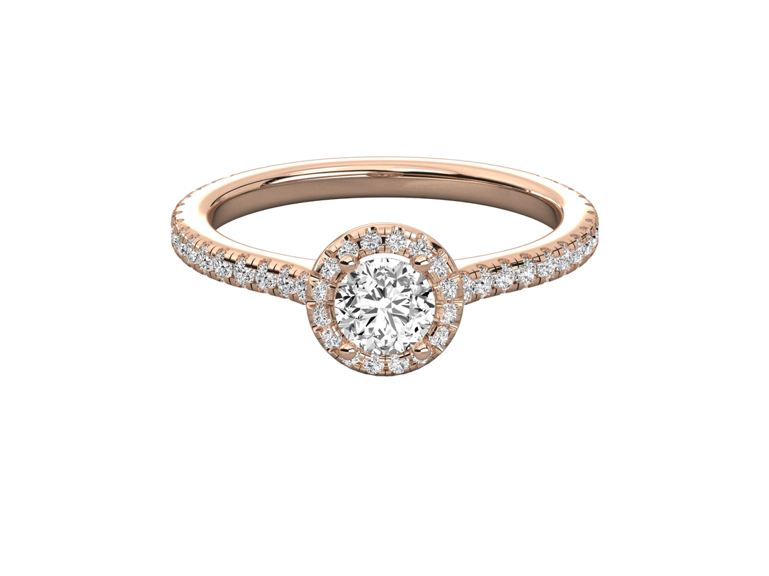 10K GOLD SOLITAIRE DIAMOND  BRILLIANT RING.