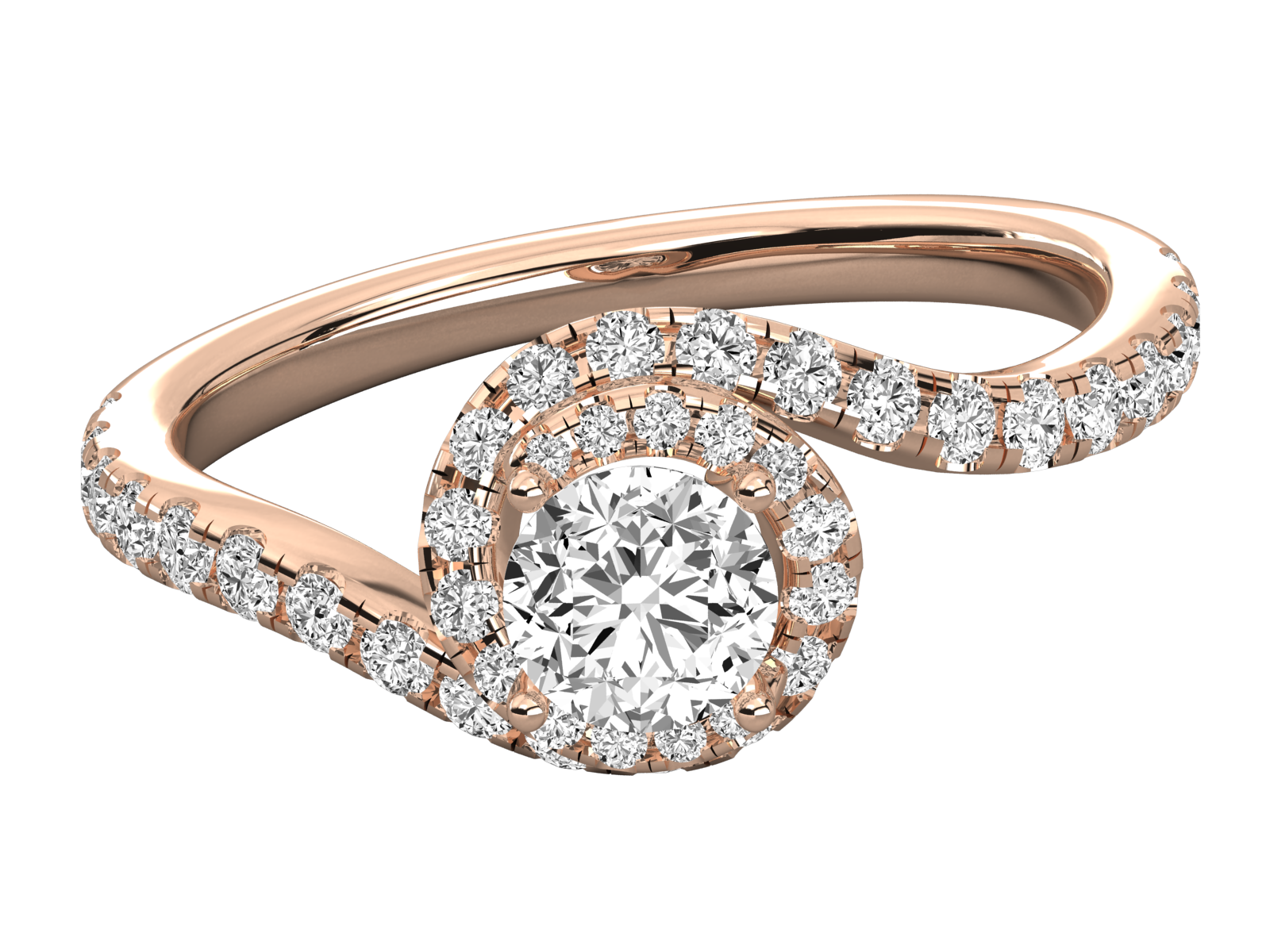 10K GOLD  LAB GROWN DIAMOND LADIES  RING.