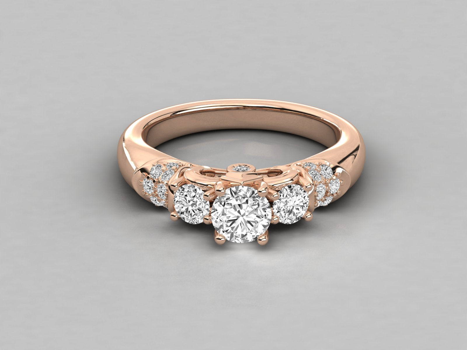 10K GOLD SOLITAIRE  LAB GROWN DIAMOND LADIES  RING.