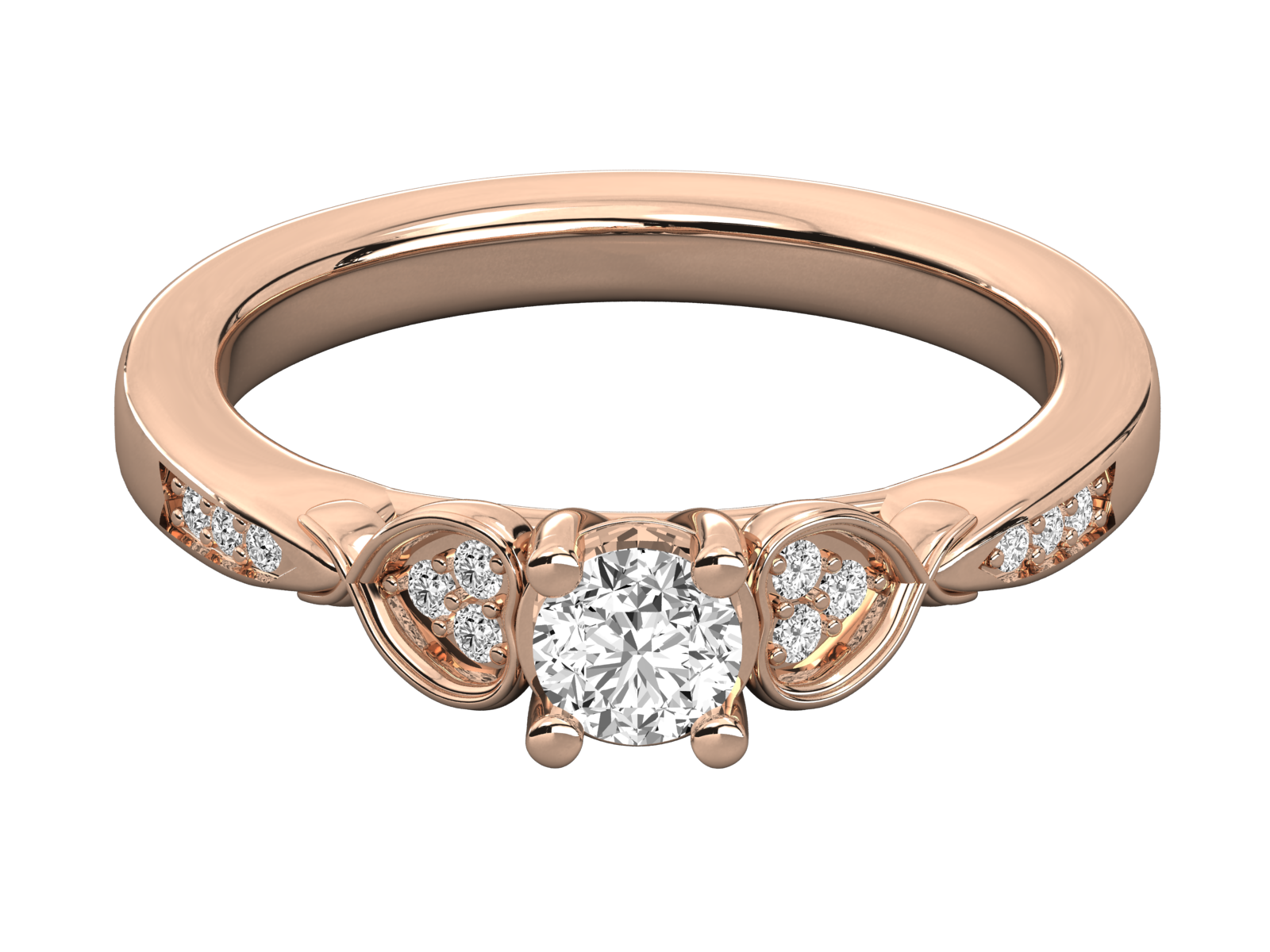10K GOLD SOLITAIRE  LAB GROWN DIAMOND LADIES  RING.