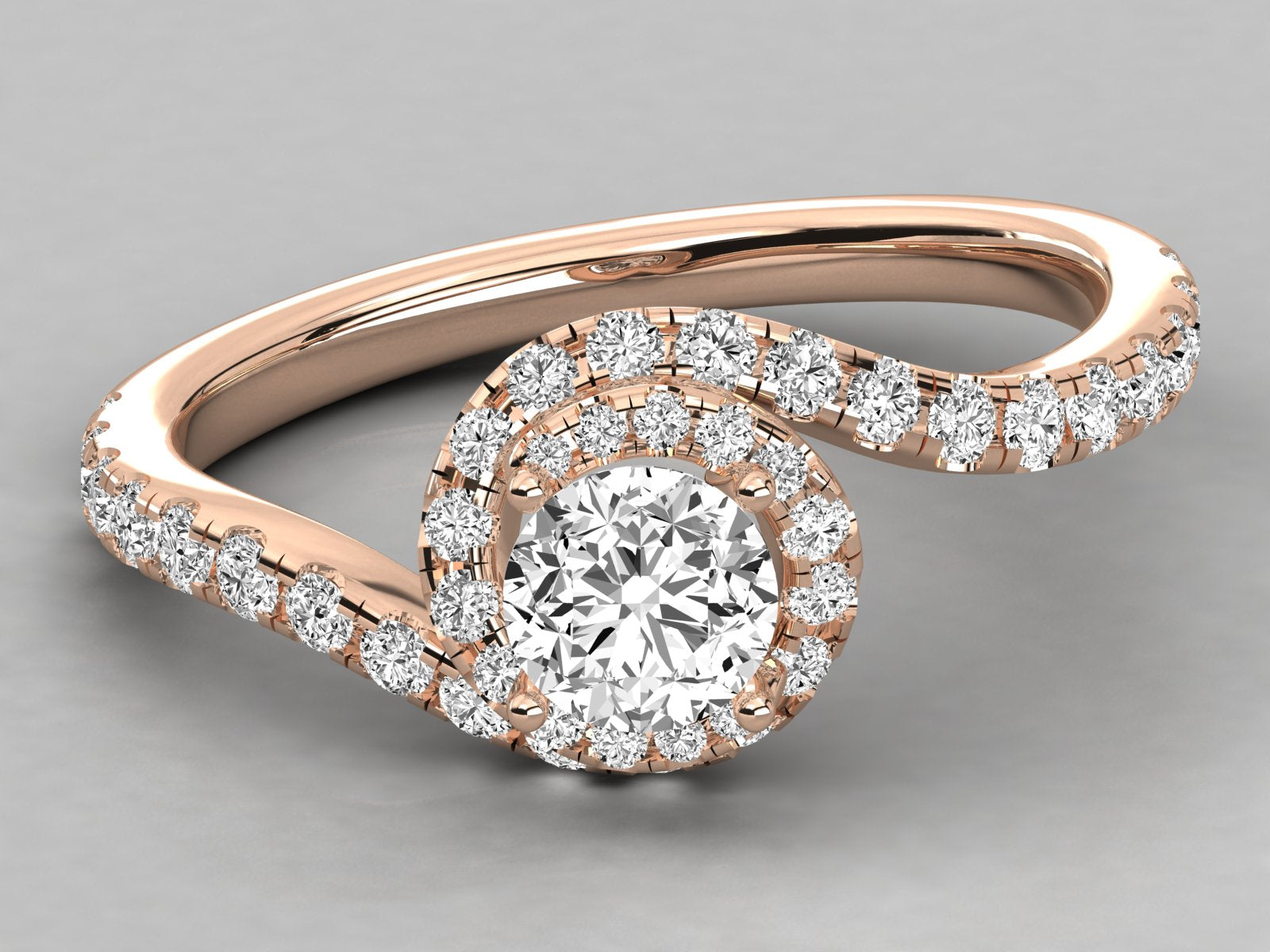 10K GOLD  LAB GROWN DIAMOND LADIES  RING.