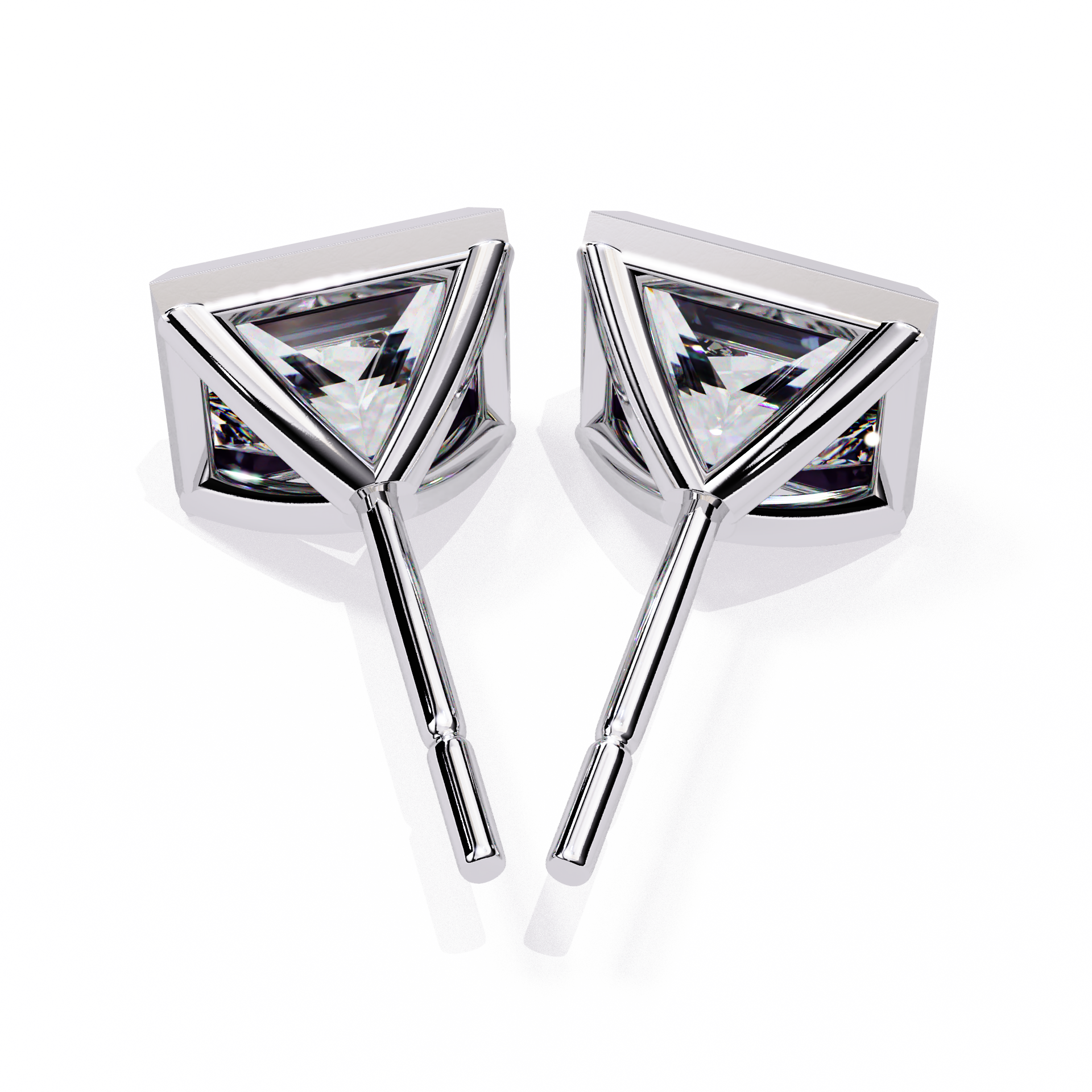 Unique 18K GOLD EARRING WITH LAB-GROWN DIAMOND.