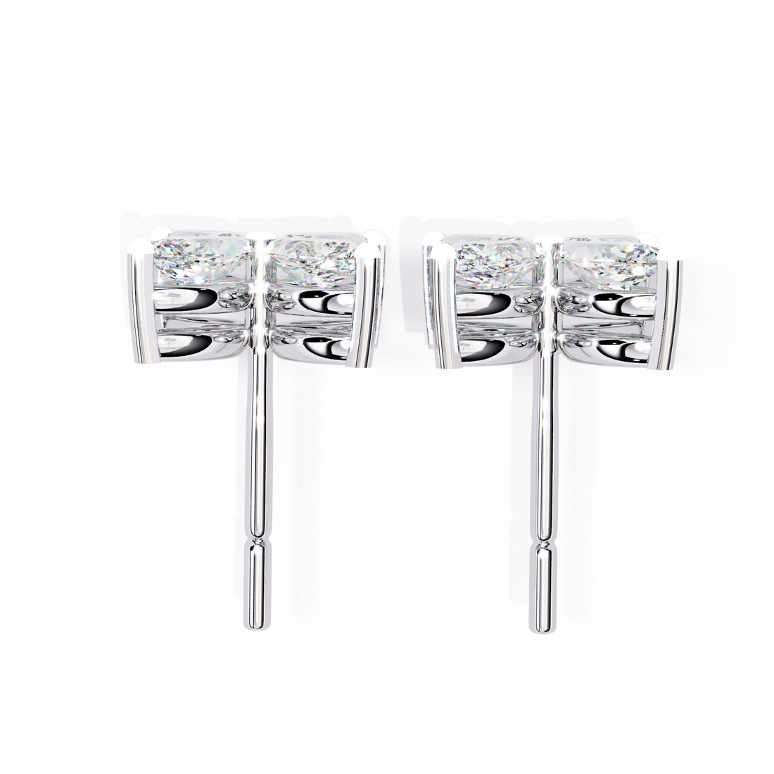 Unique 18K GOLD EARRING WITH LAB-GROWN DIAMOND.