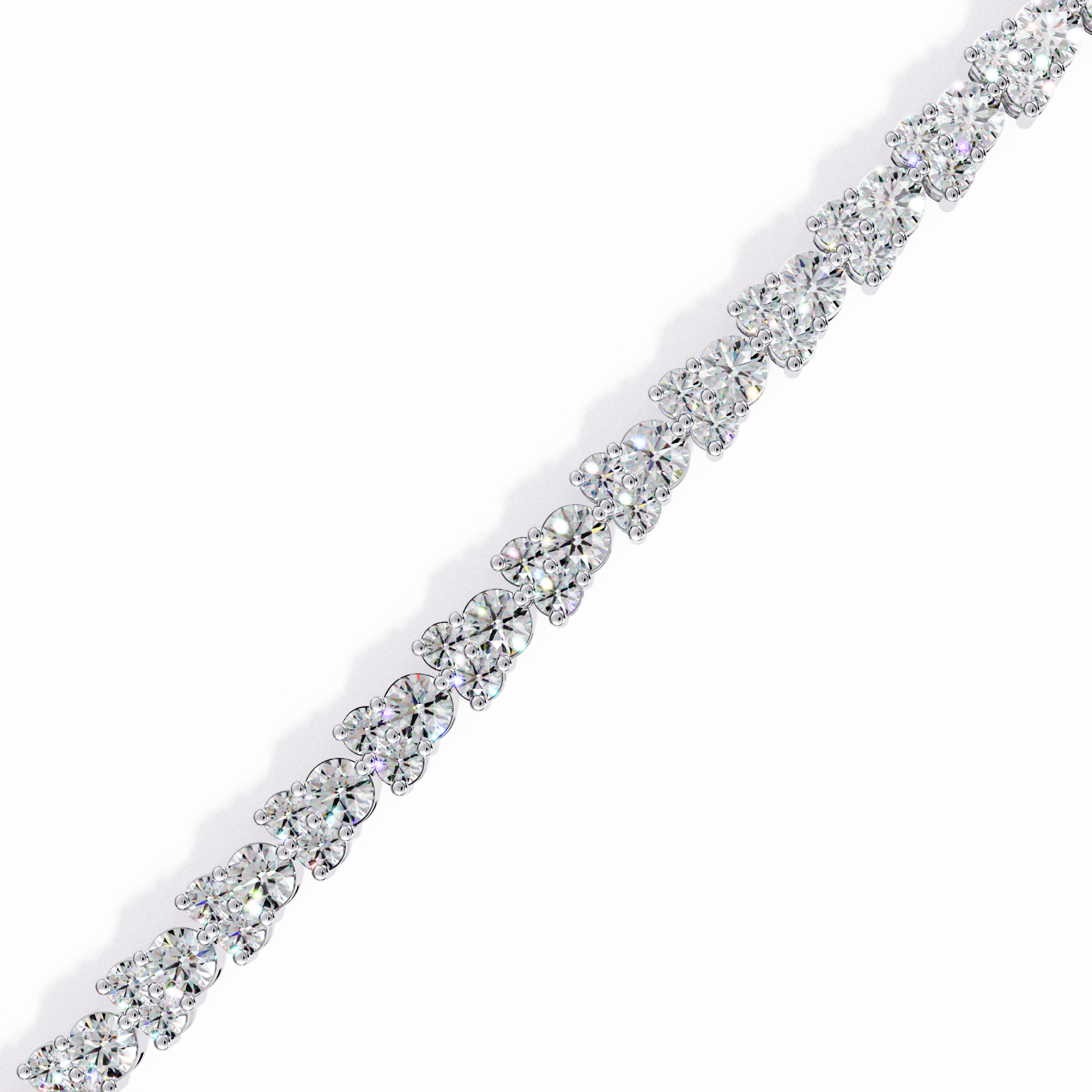 Beautiful Bracelet With 18k Gold  Lab Grown Diamond.