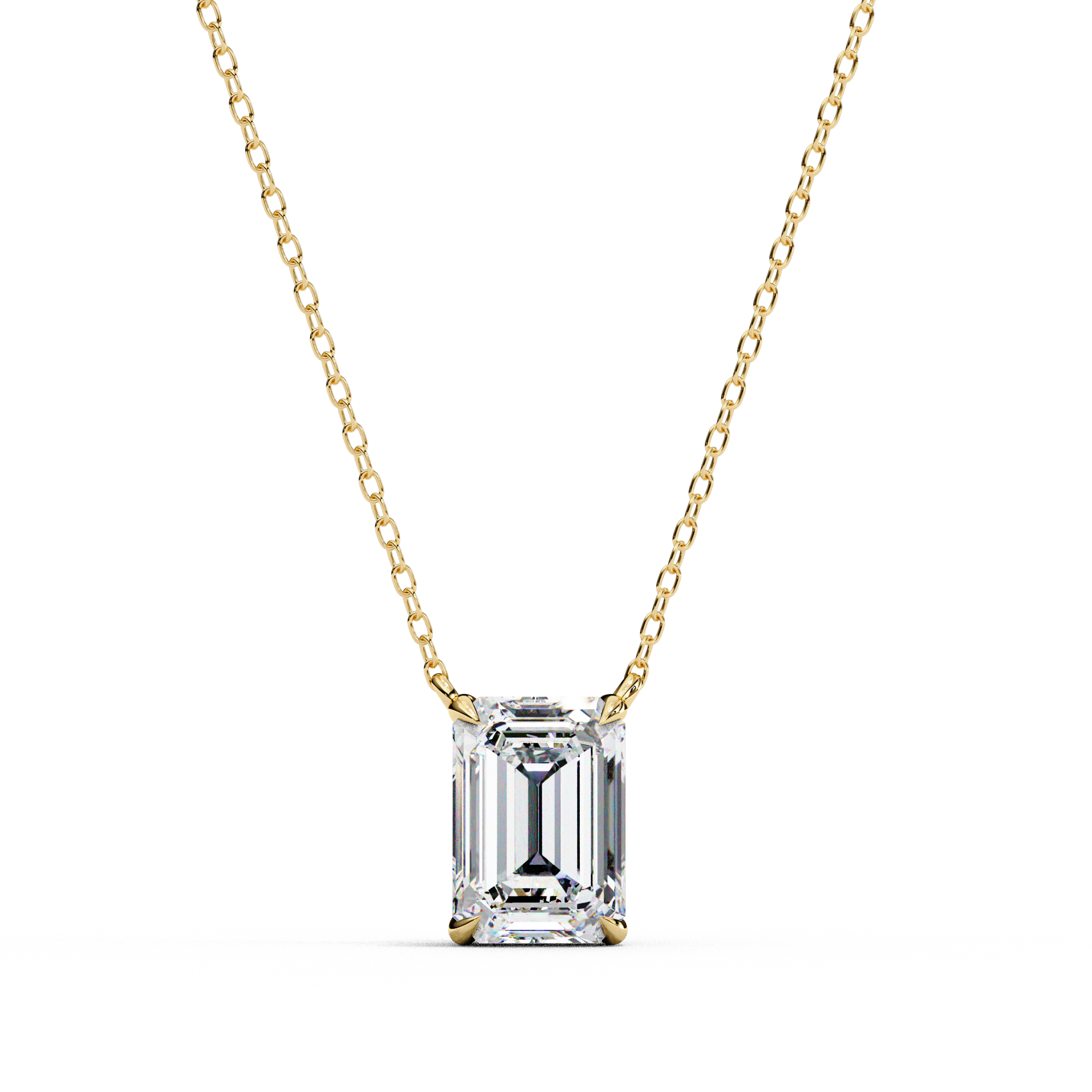 Women Pendant Fabulous Lab Grown Diamond  18k Gold