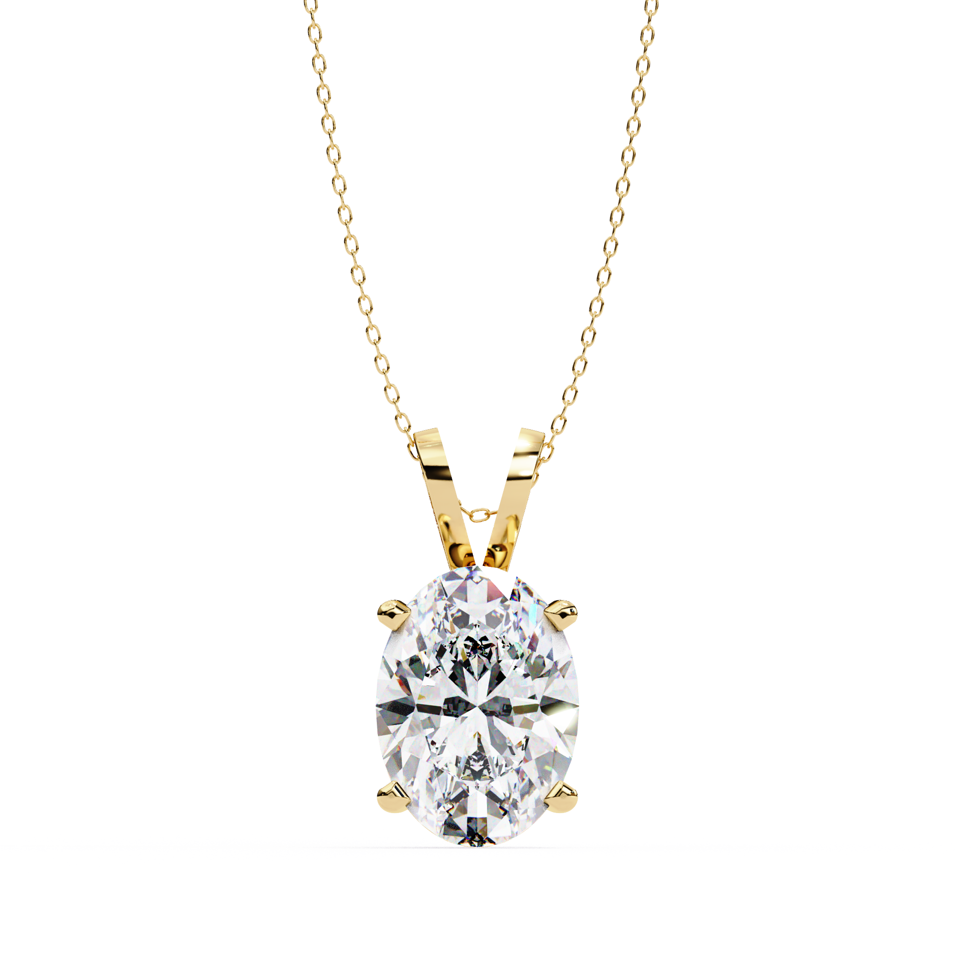 Fabulous Lab Grown Diamond  18k Gold  Women Pendant