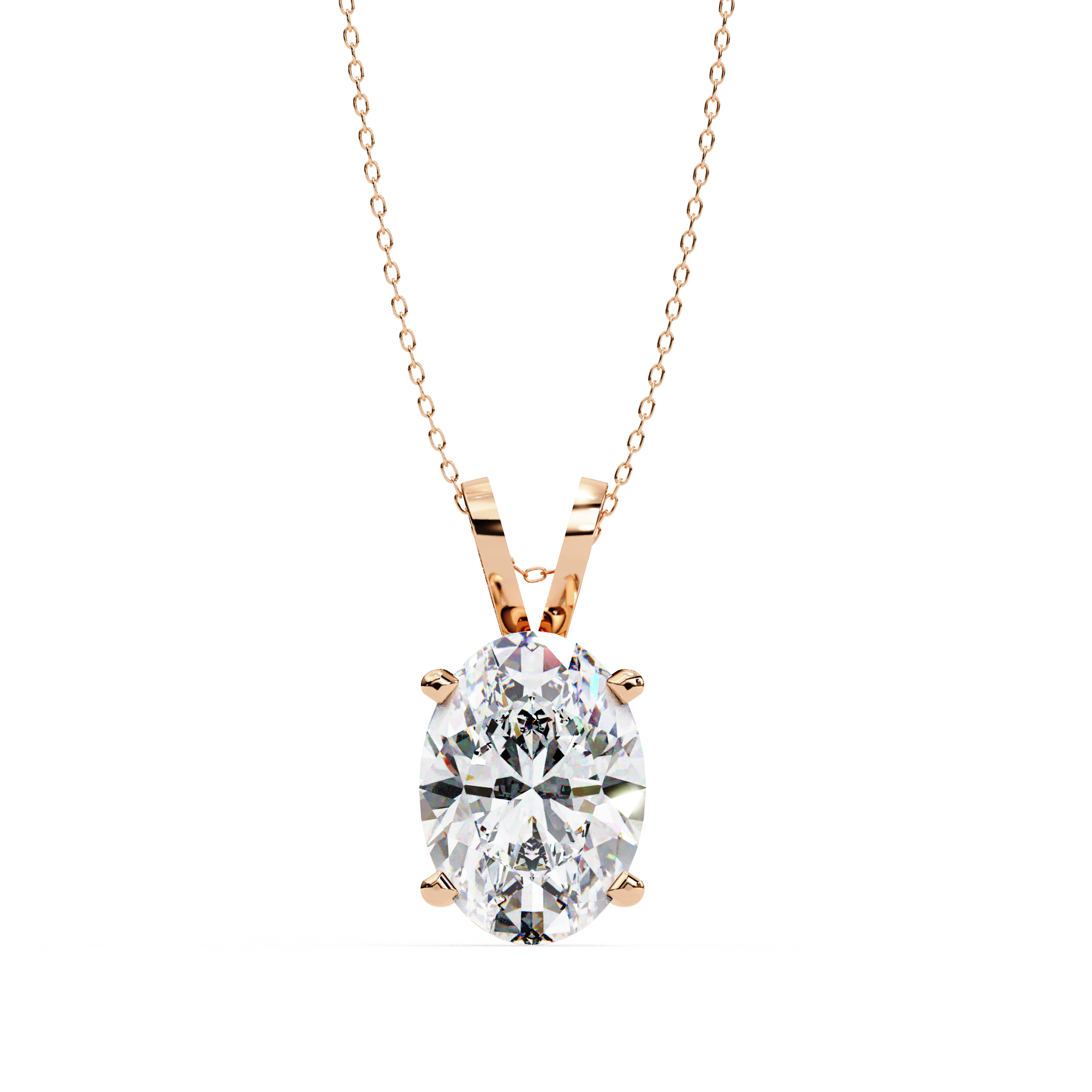 Fabulous Lab Grown Diamond  18k Gold  Women Pendant