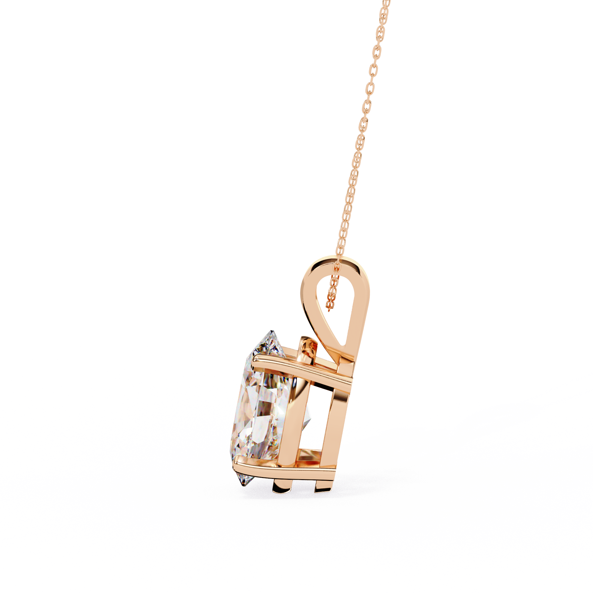 Fabulous Lab Grown Diamond  18k Gold  Women Pendant