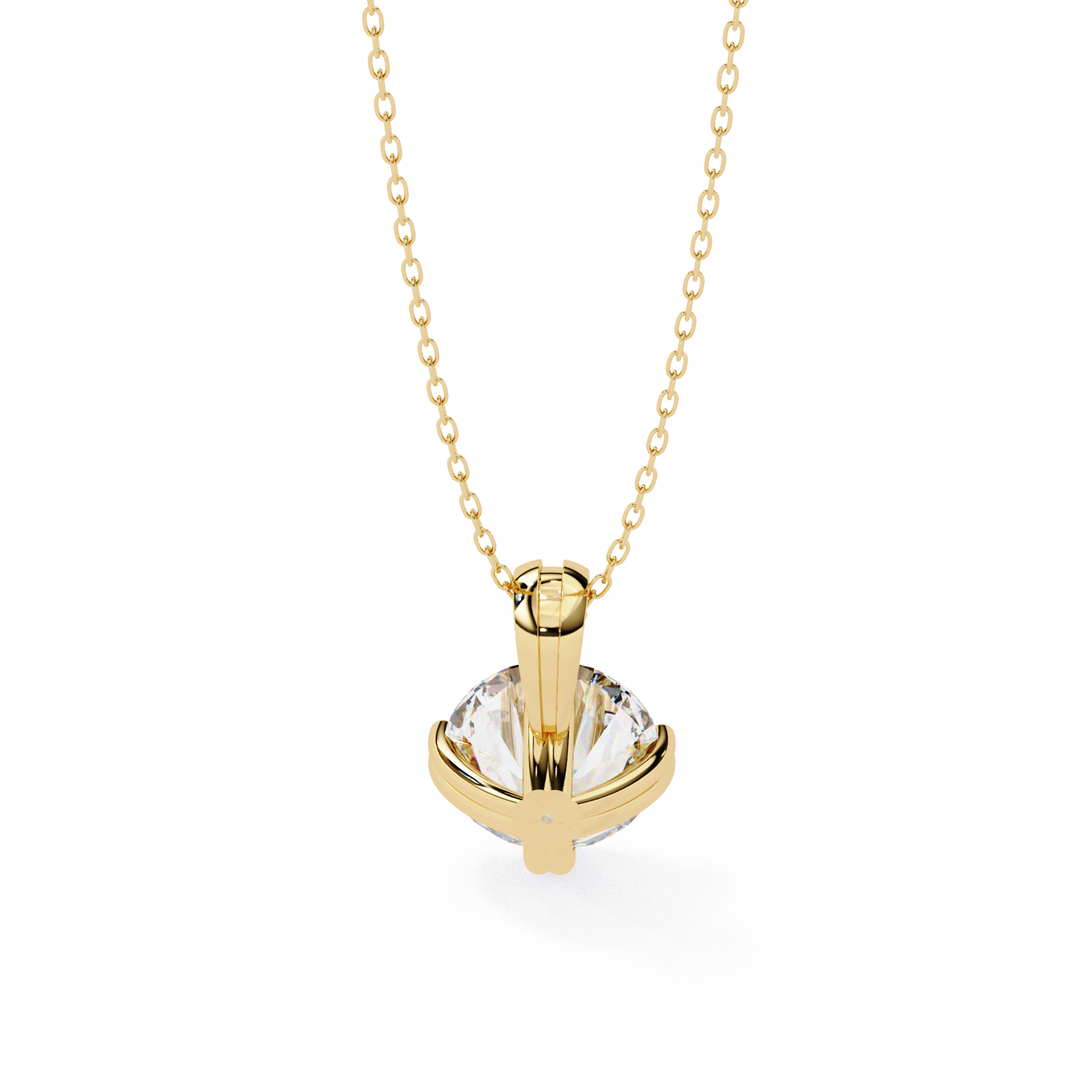 Fabulous Lab Grown Diamond  18k Gold  Women Pendant