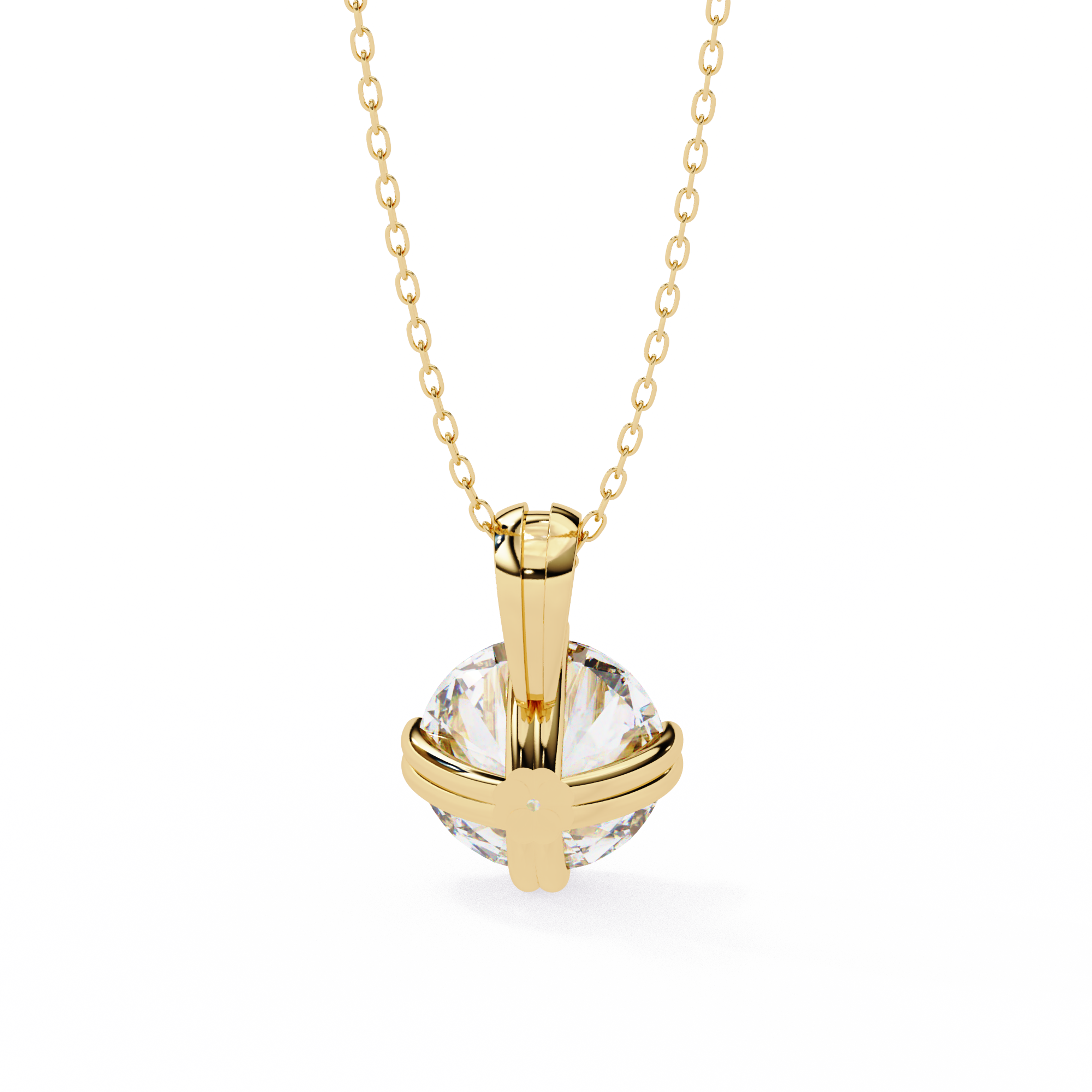 Fabulous Lab Grown Diamond  18k Gold  Women Pendant