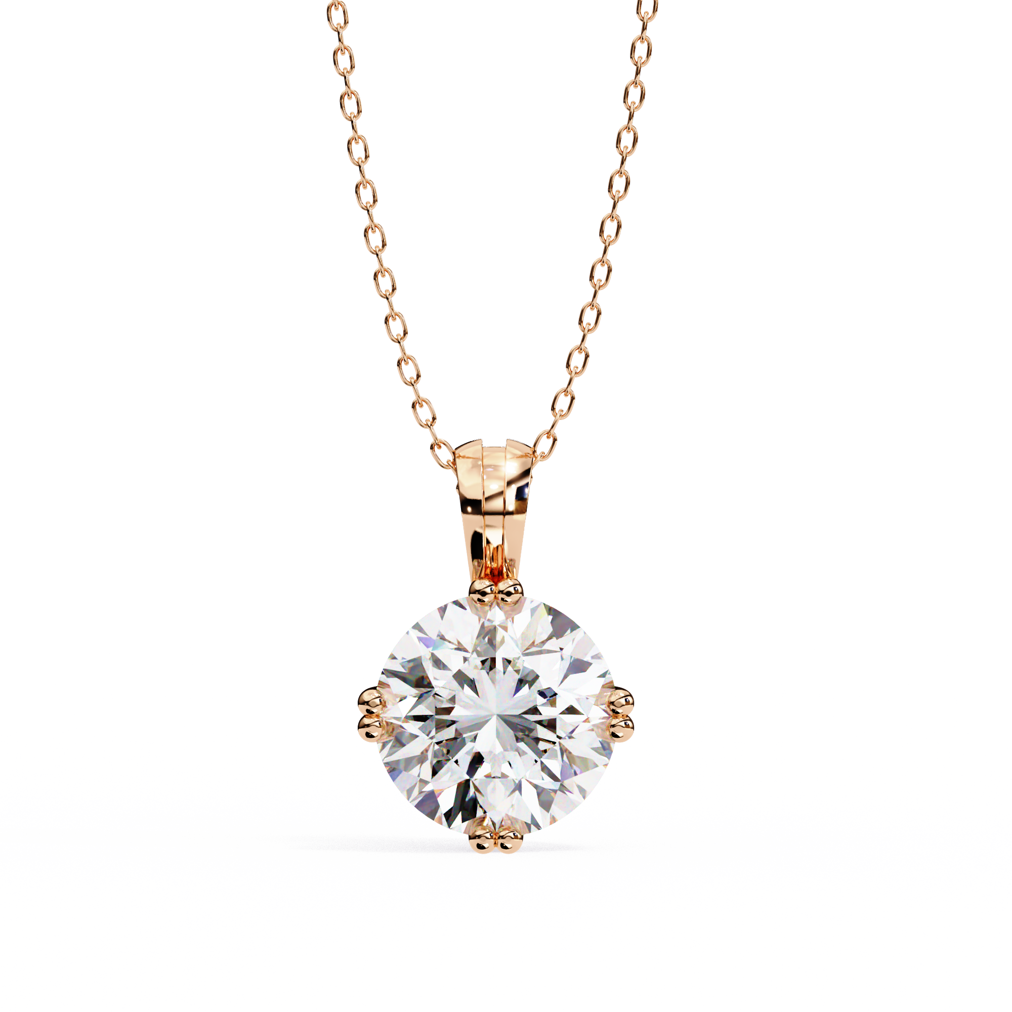 Fabulous Lab Grown Diamond  18k Gold  Women Pendant