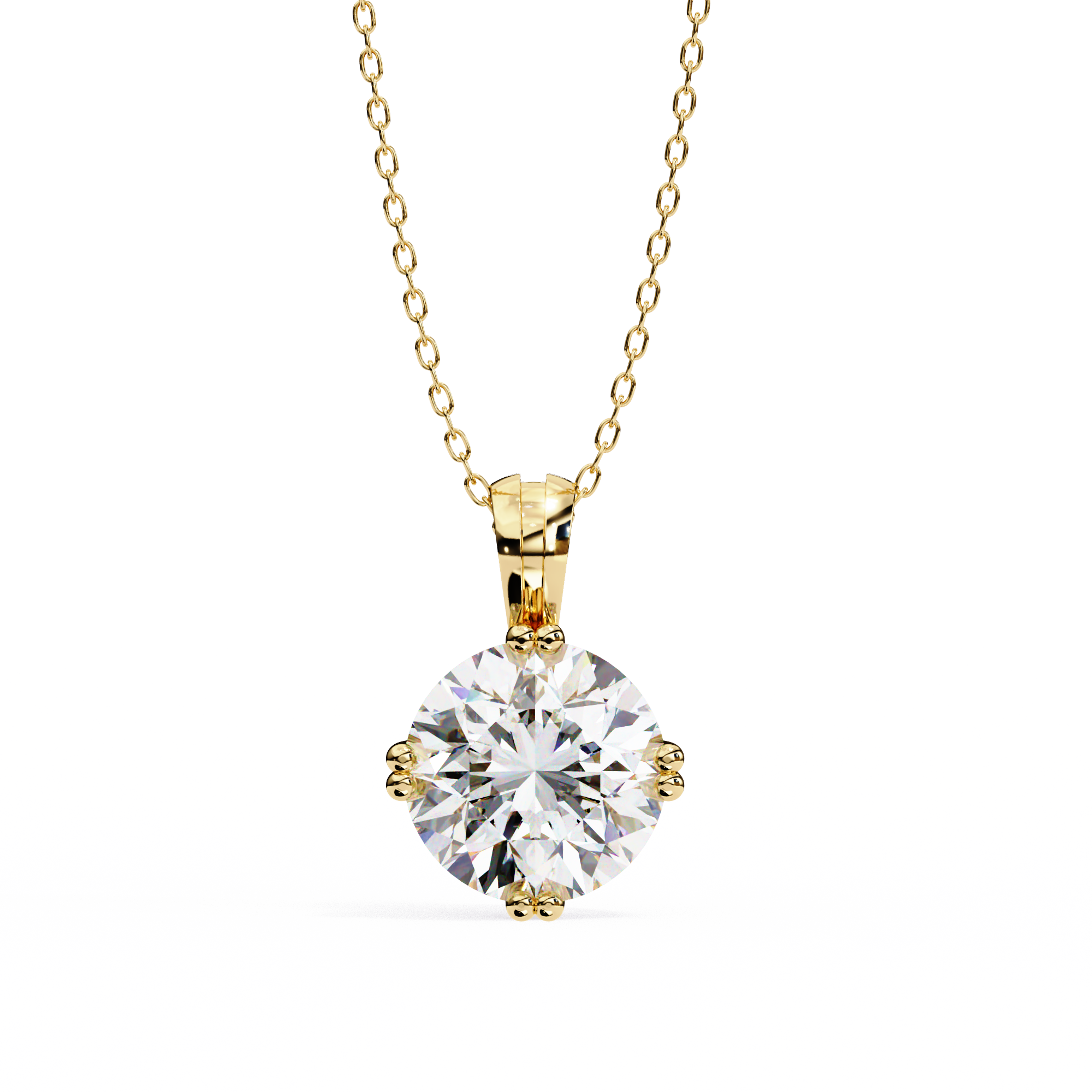 Fabulous Lab Grown Diamond  18k Gold  Women Pendant