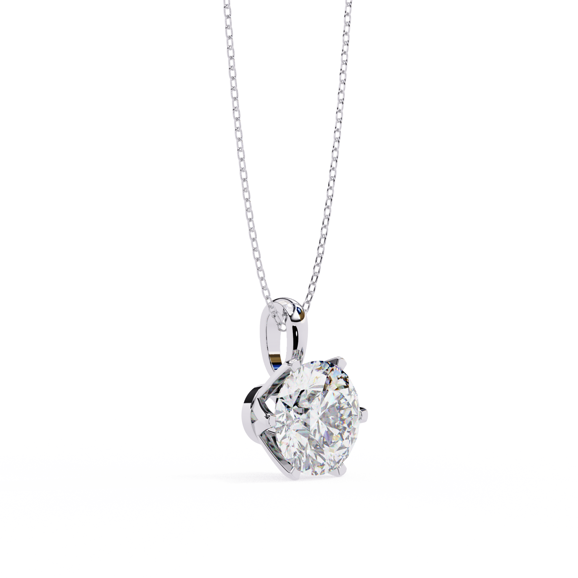 18k Gold  Women Pendant With Fabulous Lab Grown Diamond