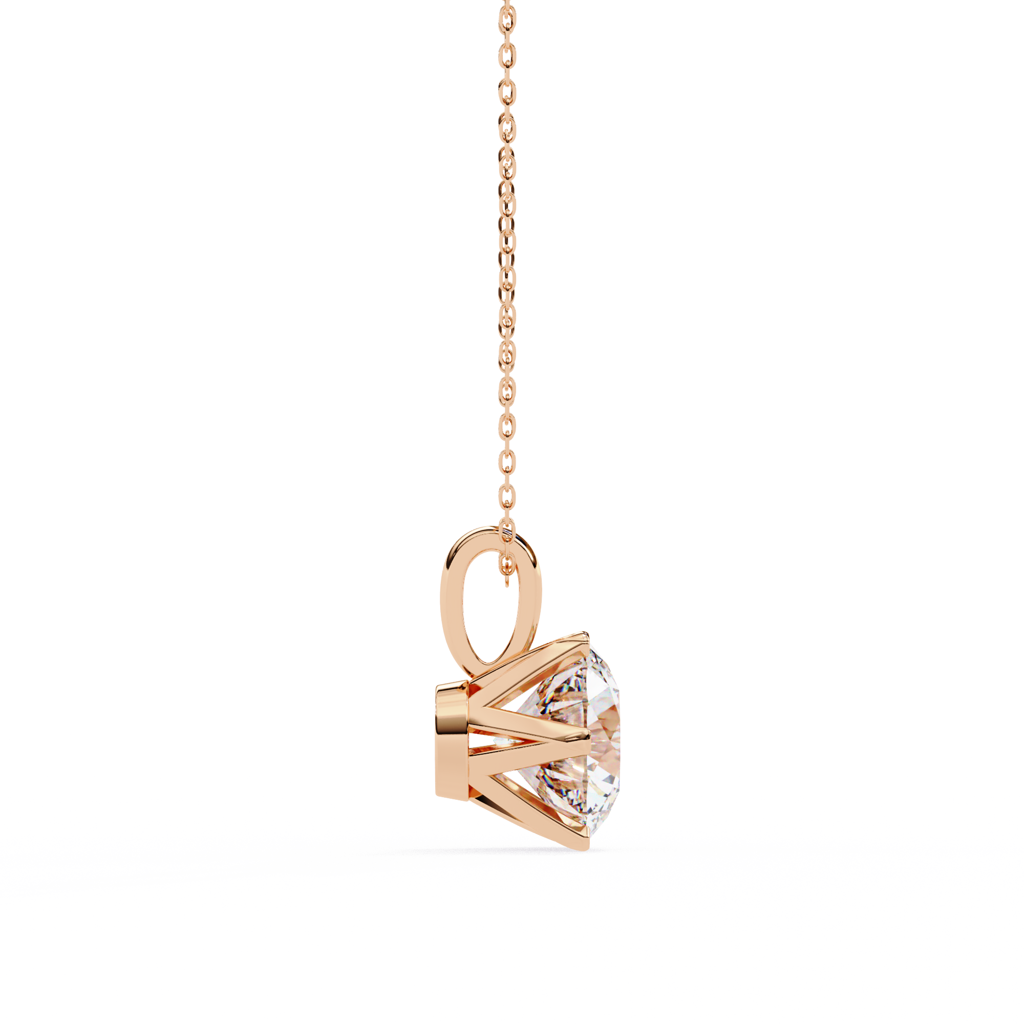 18k Gold  Women Pendant With Fabulous Lab Grown Diamond