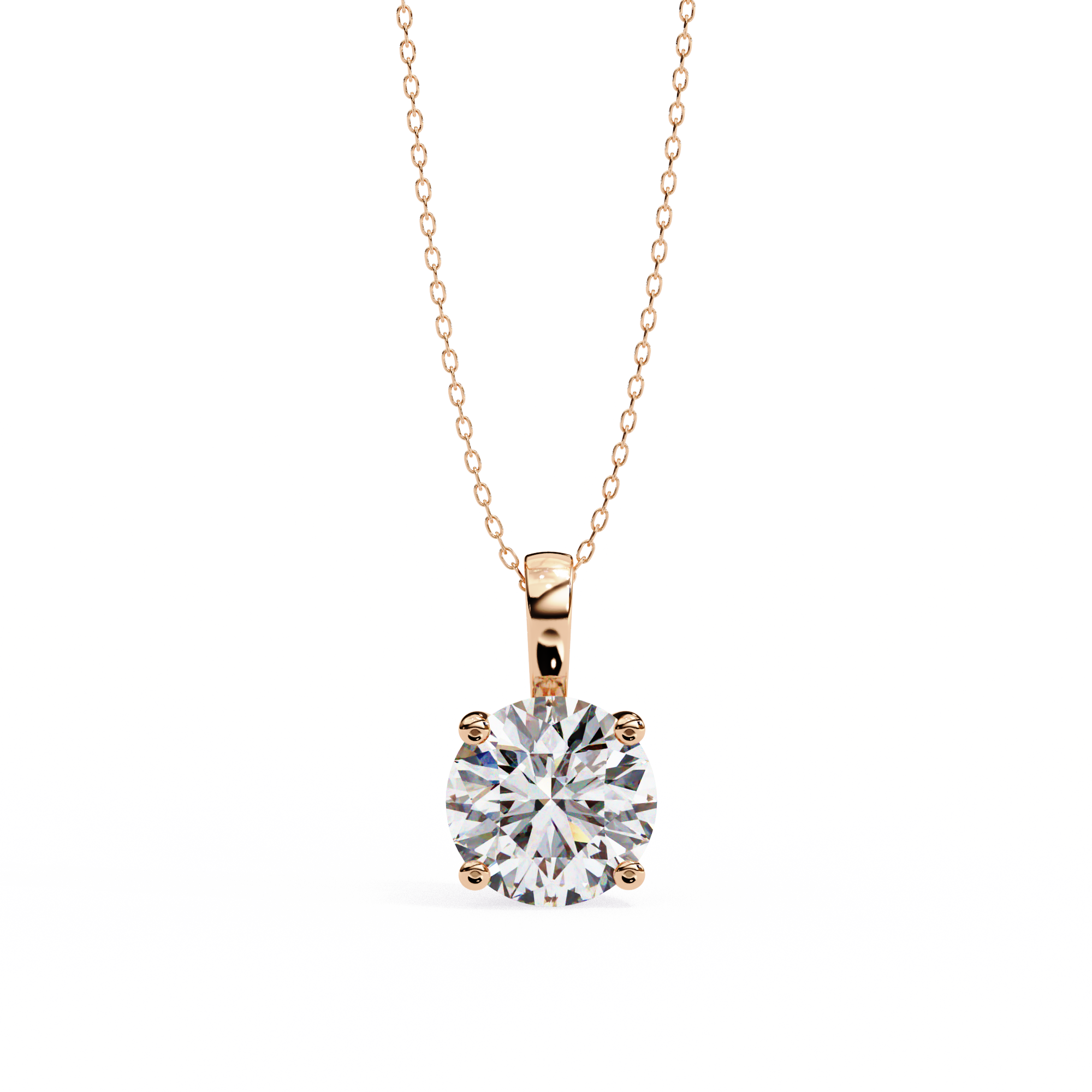 18k Gold  Women Pendant With Fabulous Lab Grown Diamond