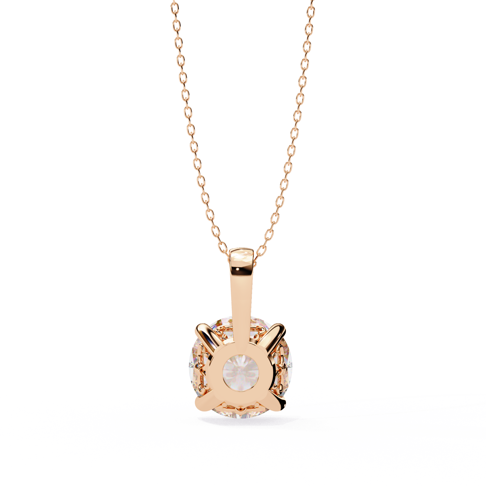 18k Gold  Women Pendant With Fabulous Lab Grown Diamond