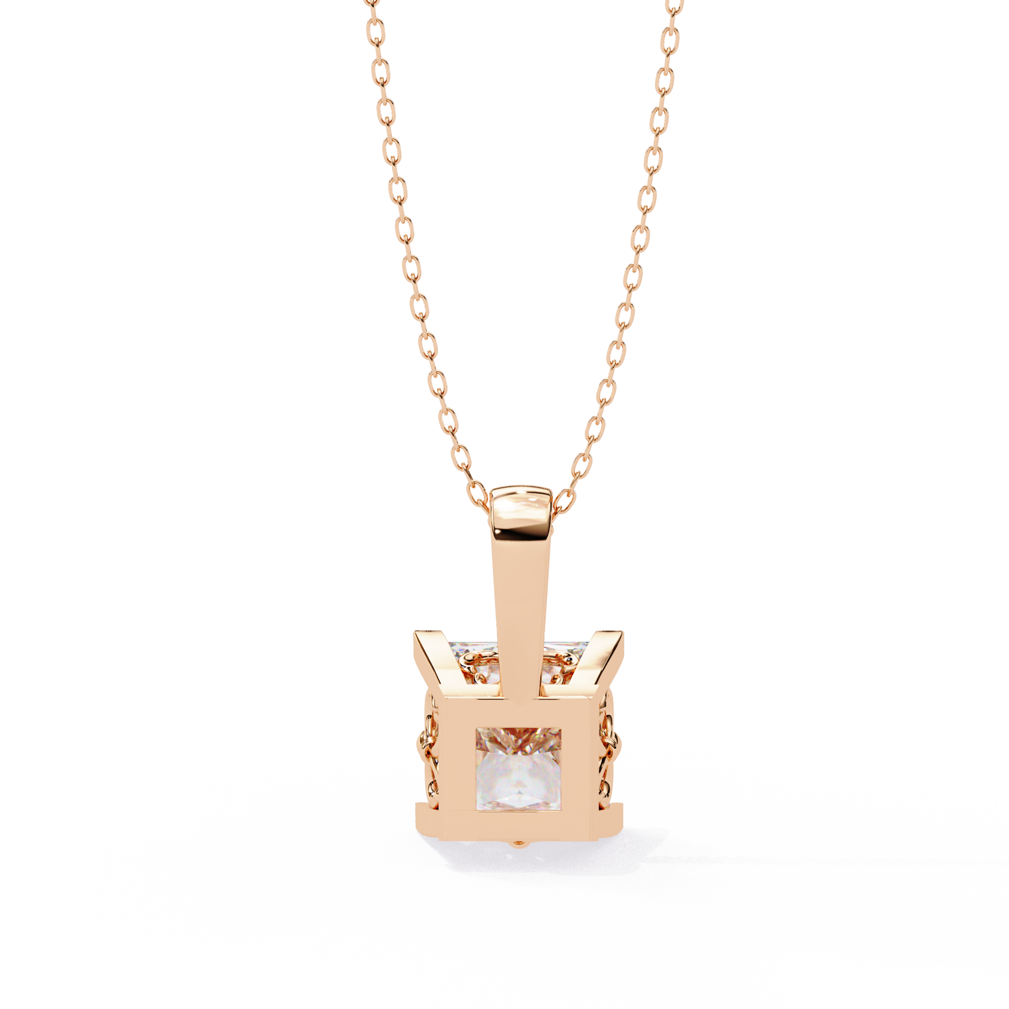 18k Gold  Women Pendant With Fabulous Lab Grown Diamond