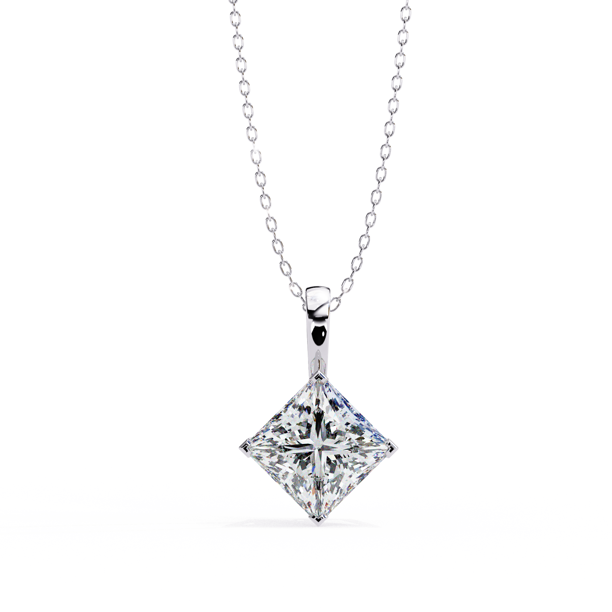 Pendant With Fabulous Lab Grown Diamond 18k Gold For Women