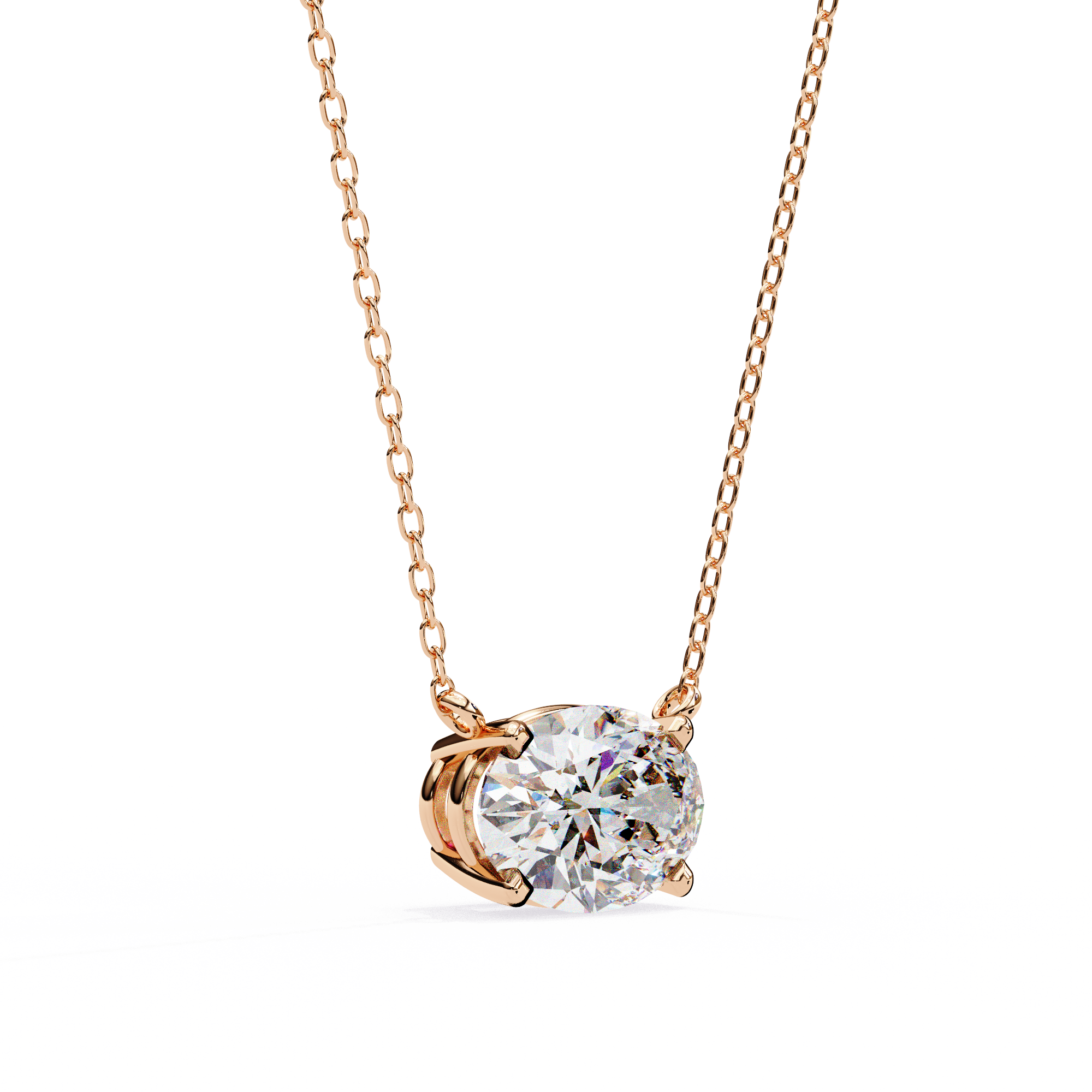 Pendant With Fabulous Lab Grown Diamond 18k Gold For Women