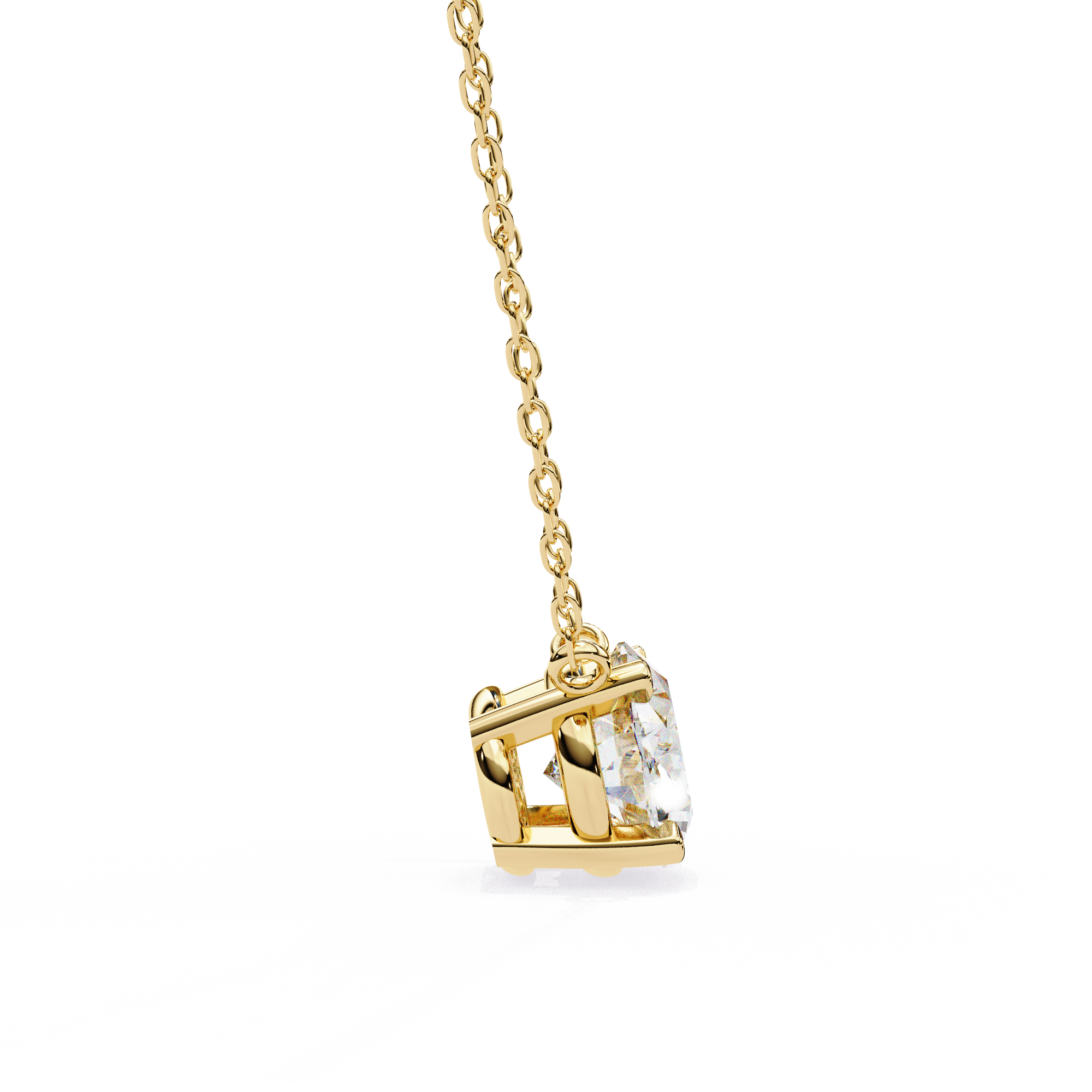 Pendant With Fabulous Lab Grown Diamond 18k Gold For Women
