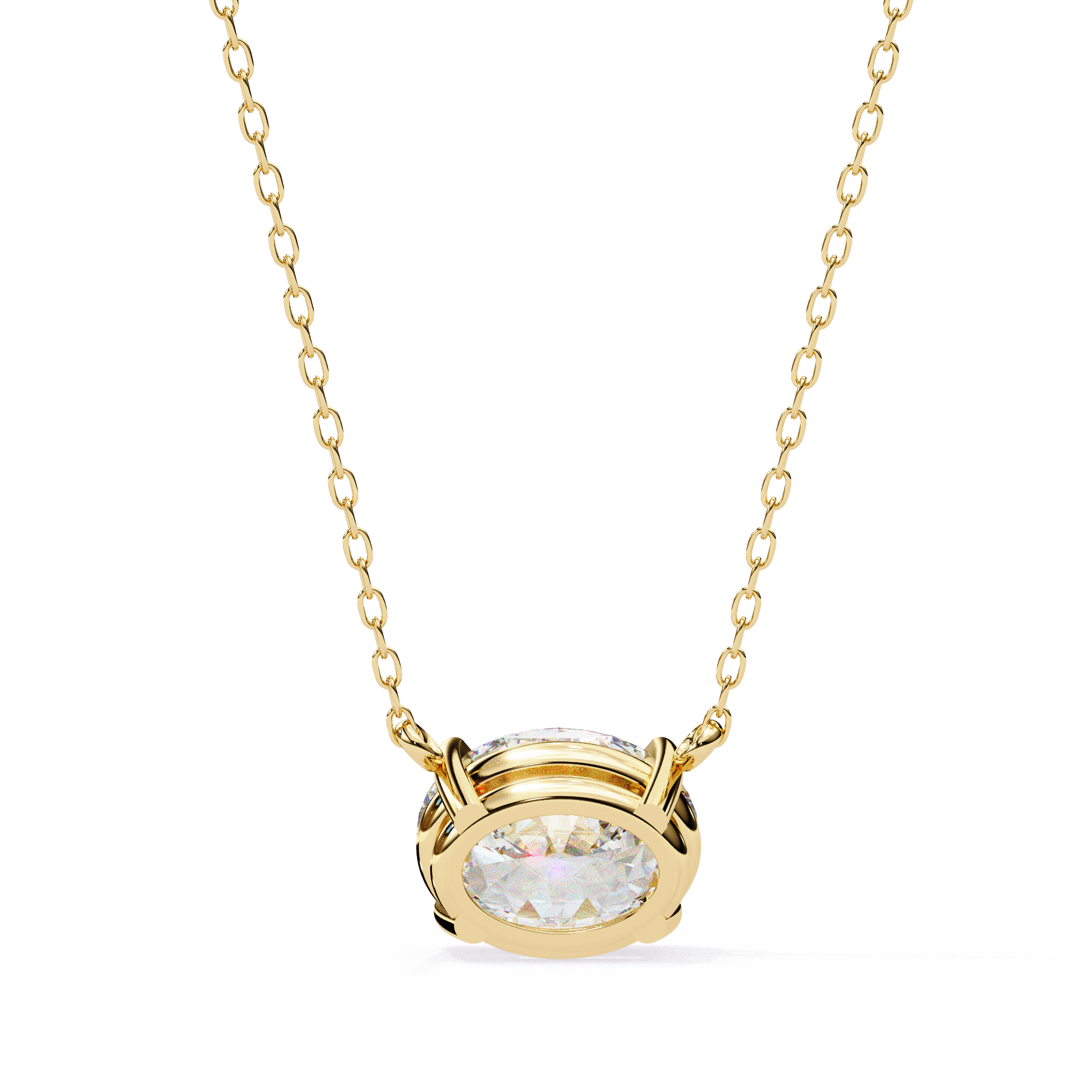 Pendant With Fabulous Lab Grown Diamond 18k Gold For Women