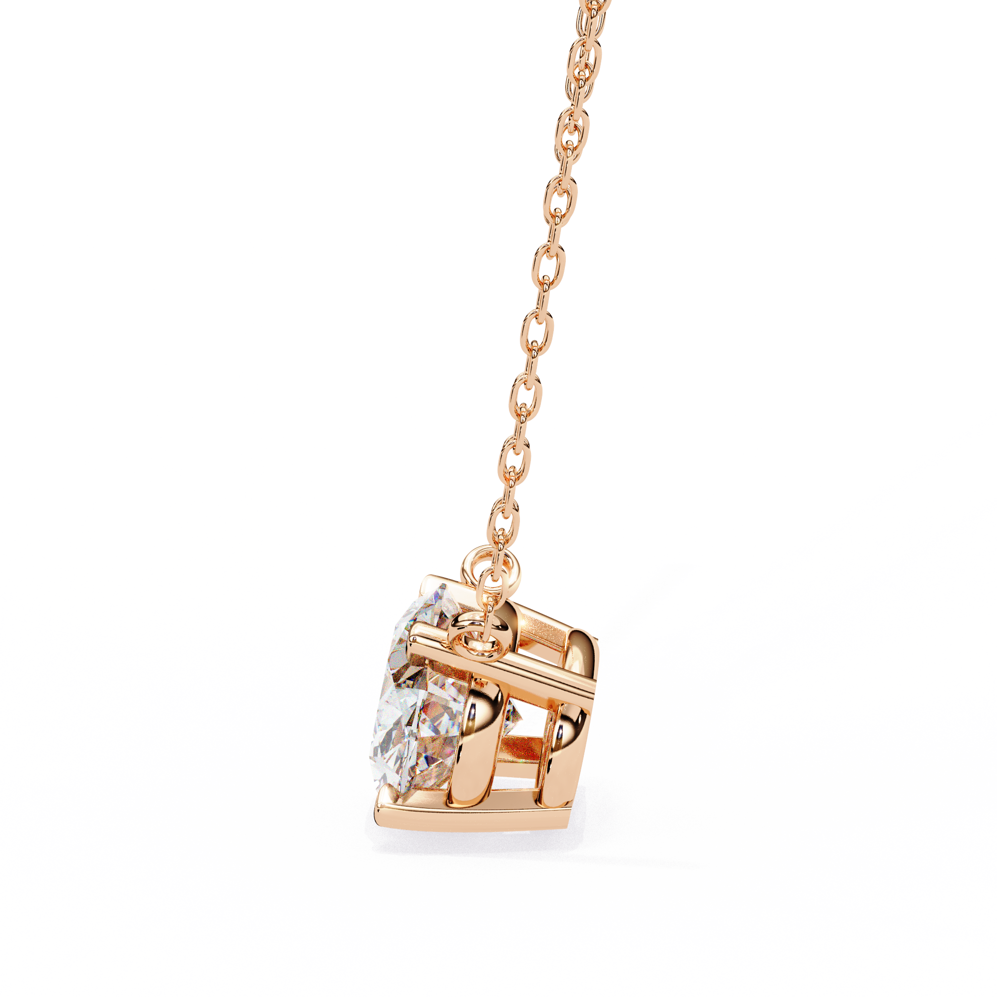 Pendant With Fabulous Lab Grown Diamond 18k Gold For Women