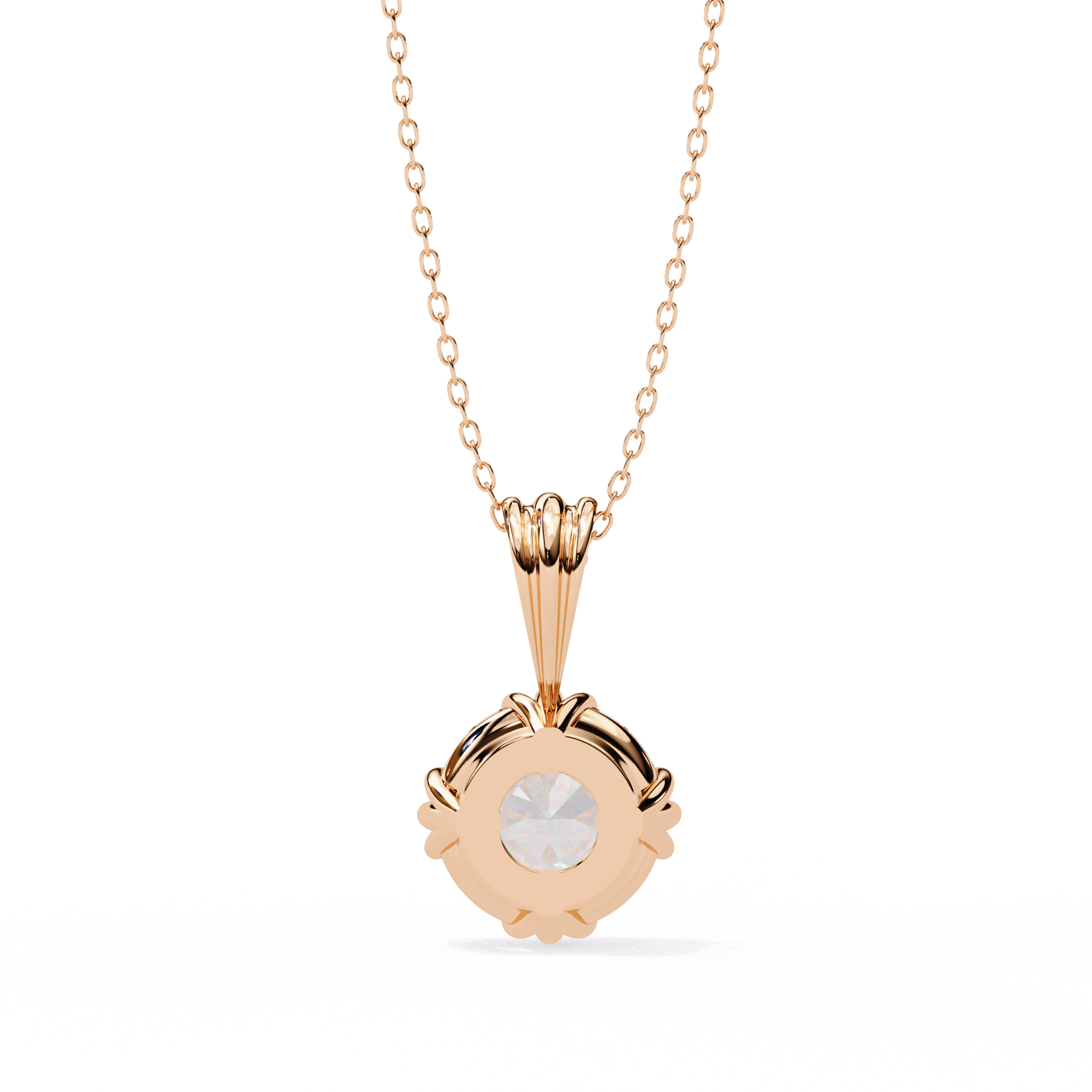 Pendant With Fabulous Lab Grown Diamond 18k Gold For Women