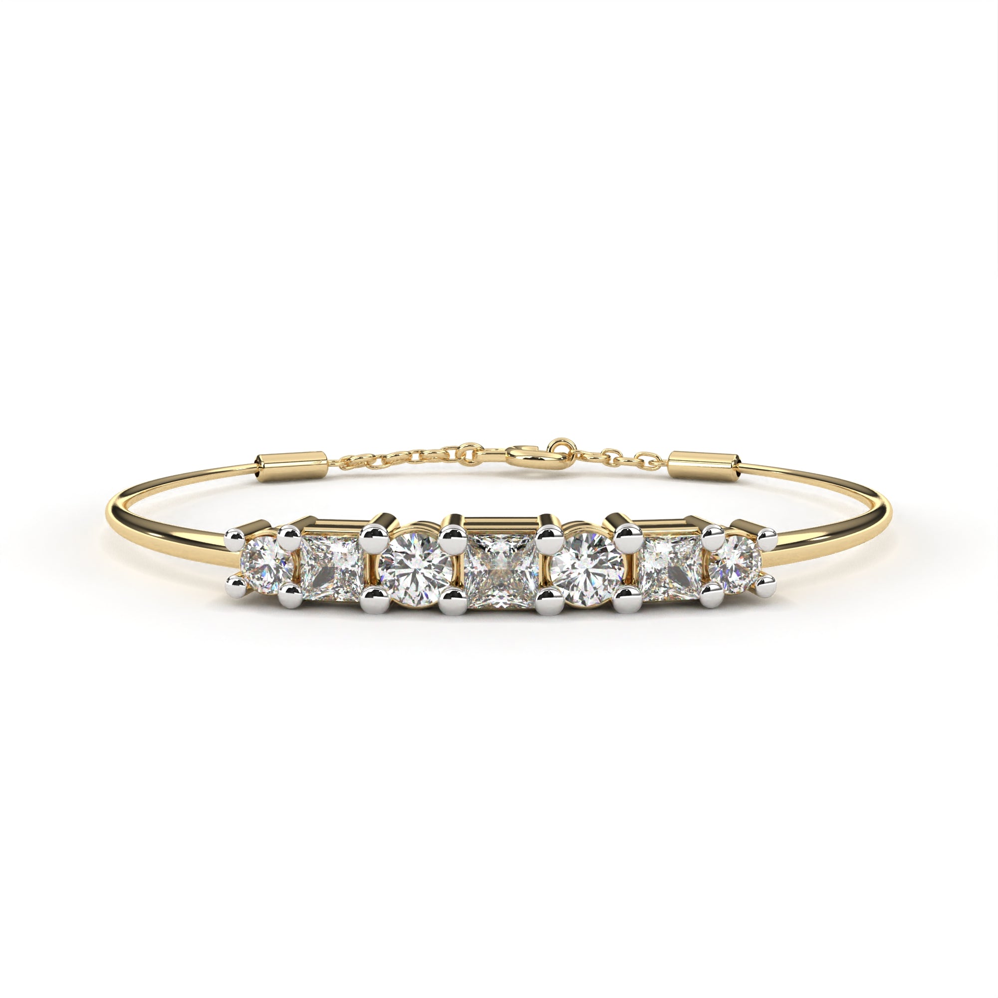 Fabulous  Bracelet With 18k Gold  Lab Grown Diamond.